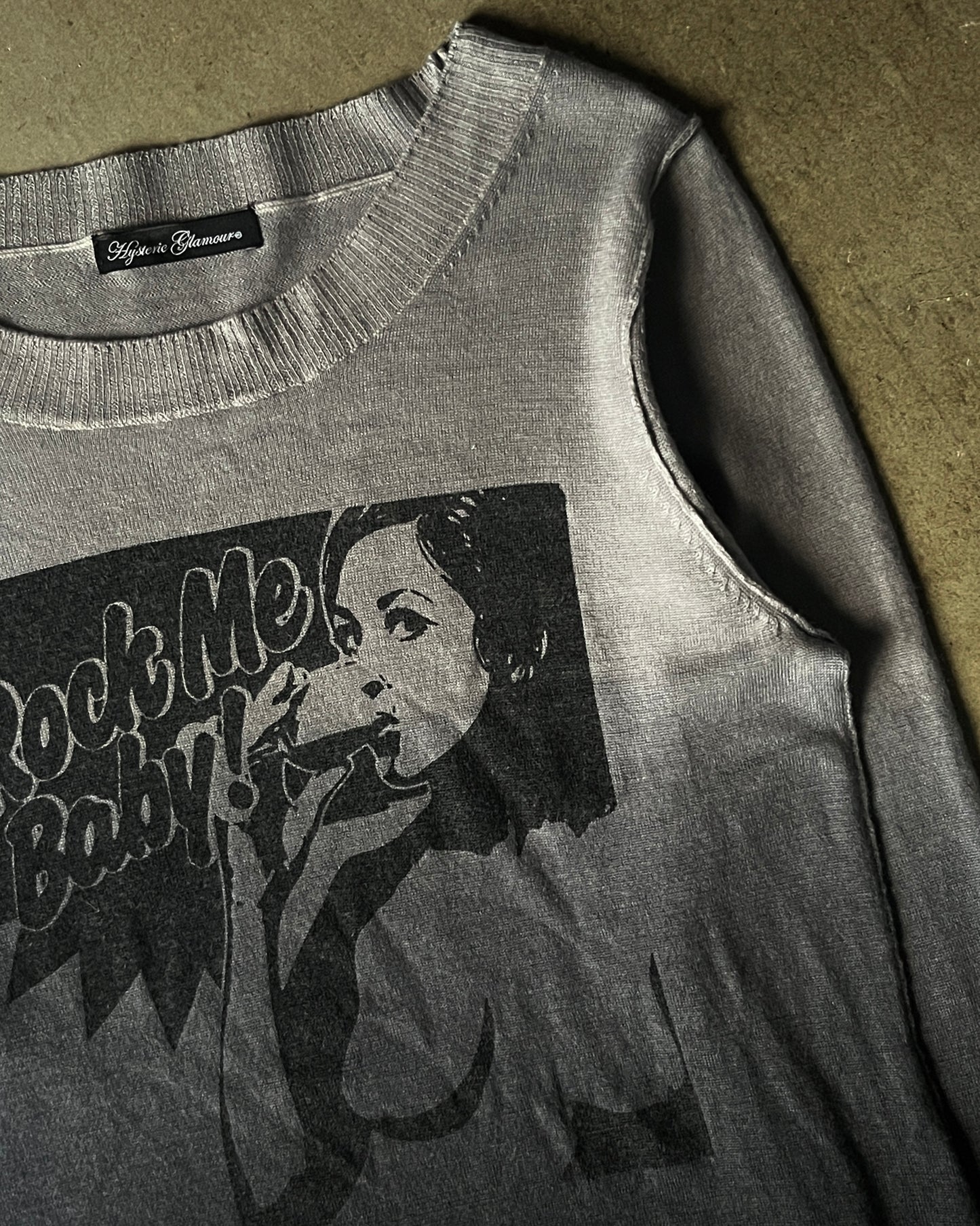 Hysteric Glamour "Rock Me Baby" Ombre Sweater