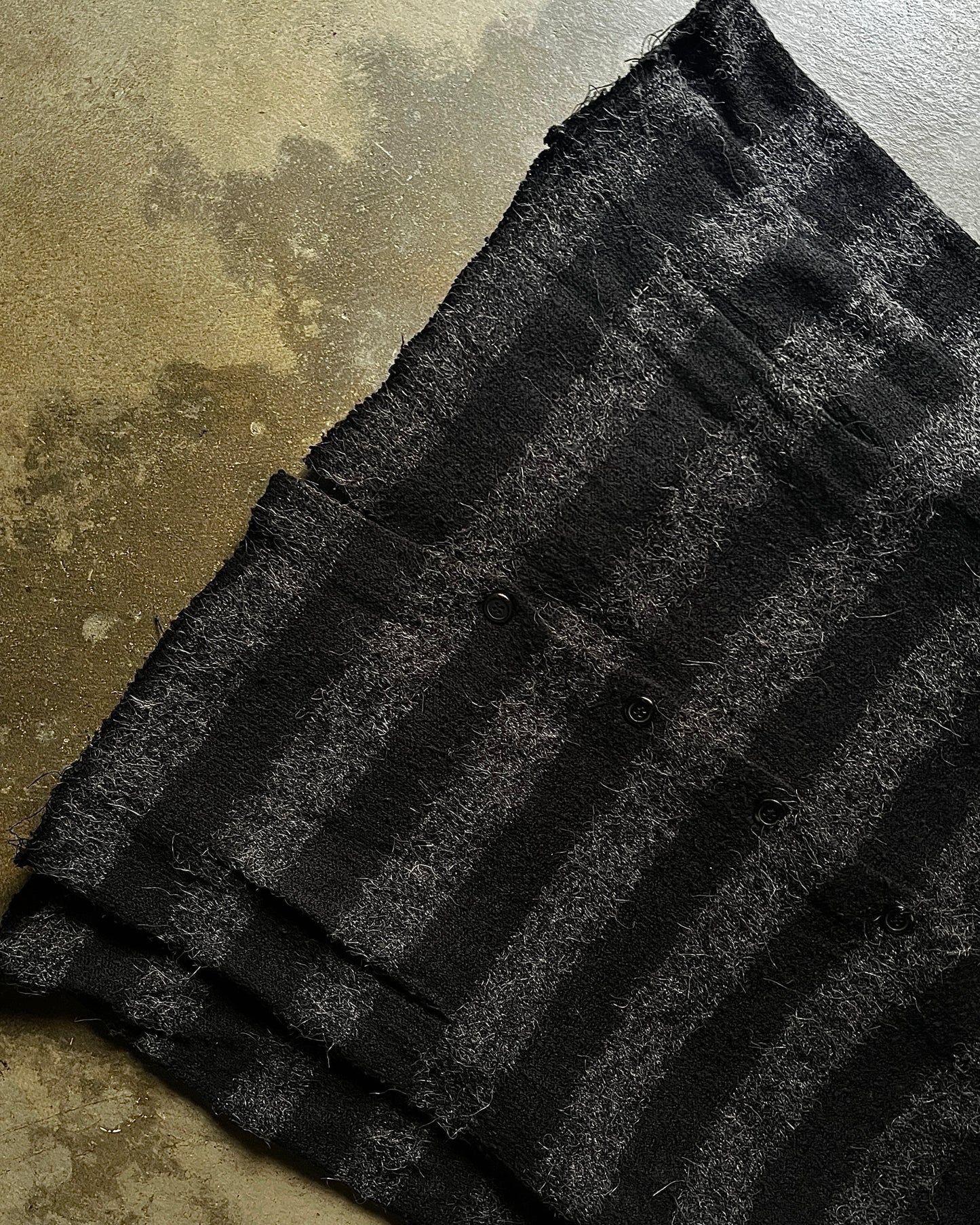 Shellac Striped Mohair Hoodie Cardigan