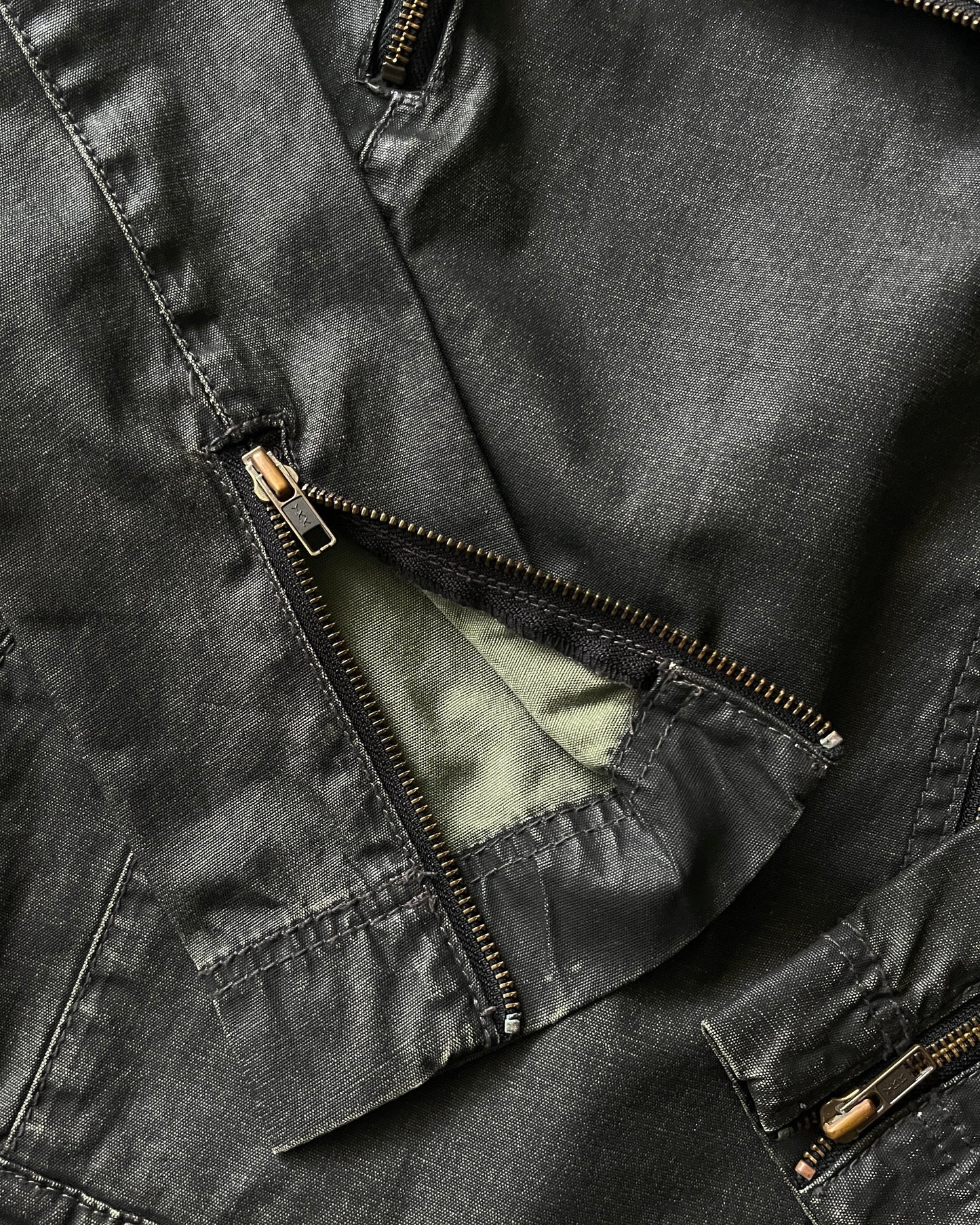 Glad News Asymmetrical Zip Up Jacket