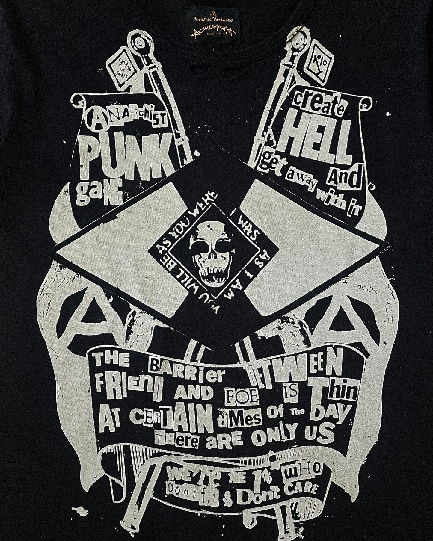 Vivienne Westwood "Punk Anarchist" Distressed Tee