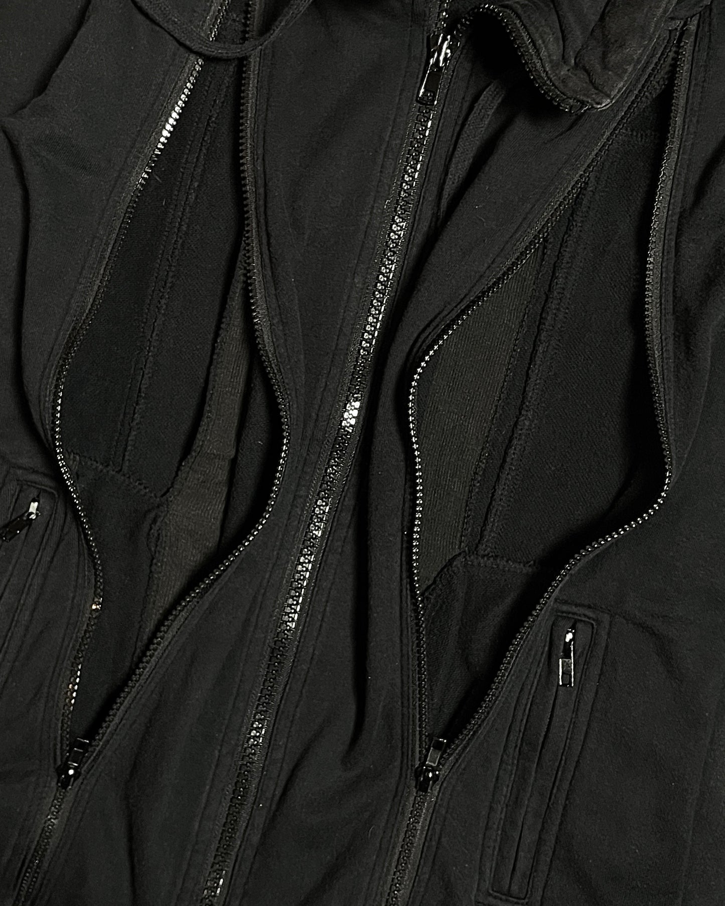 Heaven And Earth Triple Zip Hoodie with Hidden Hood