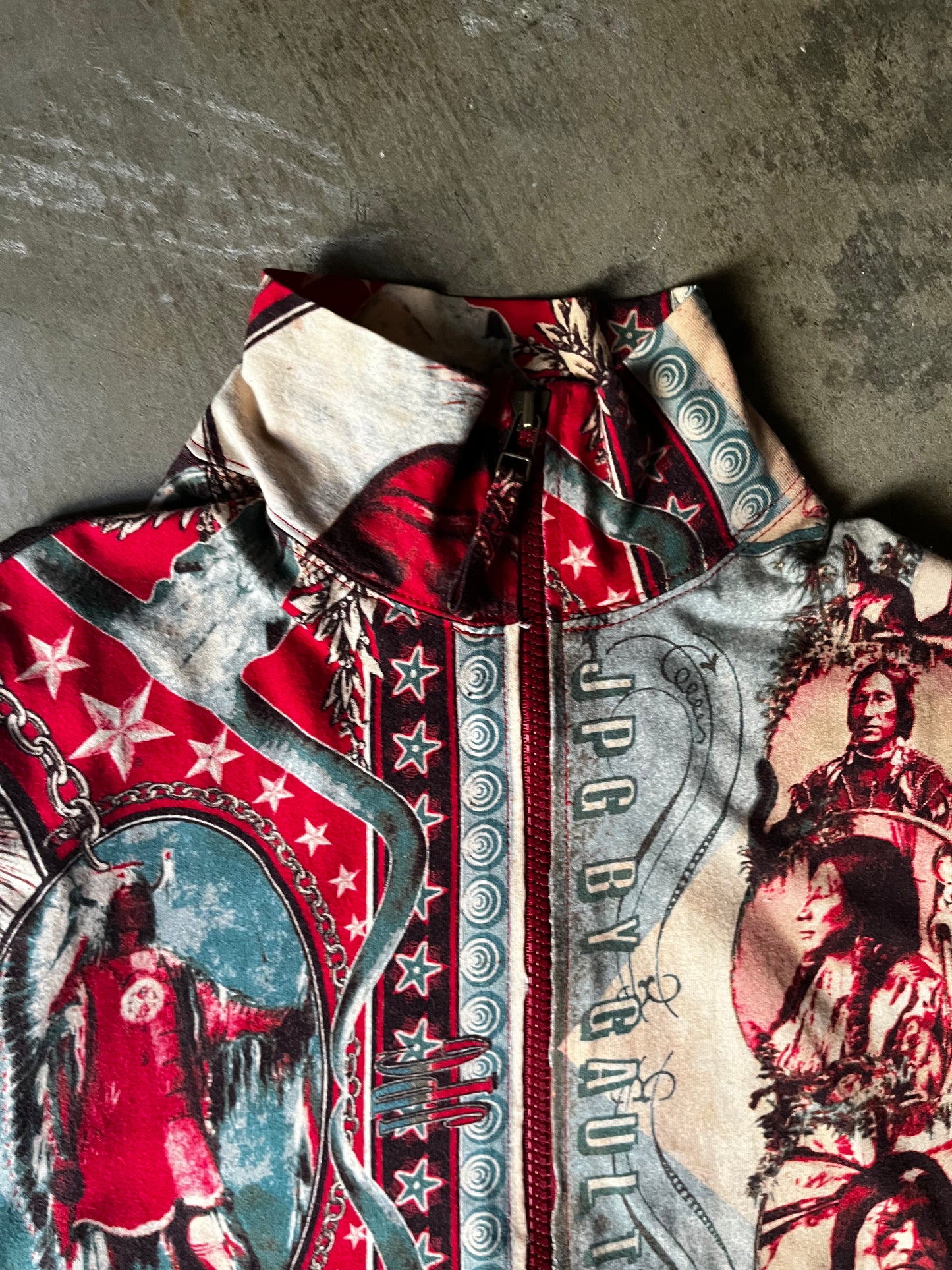 1990s Jean Paul Gaultier Indigenous Peoples Double Zip Up