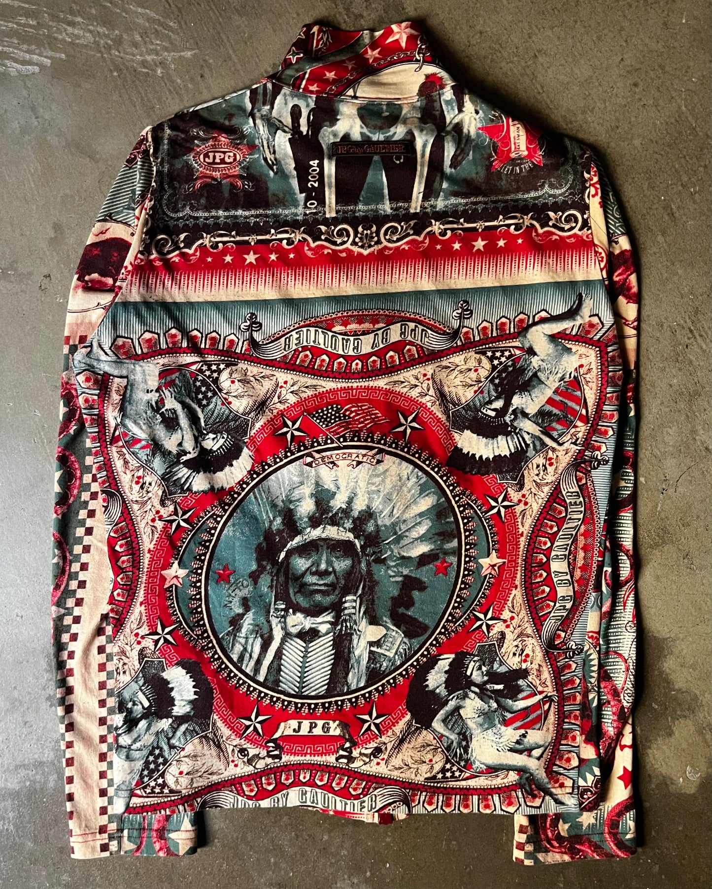 1990s Jean Paul Gaultier Indigenous Peoples Double Zip Up