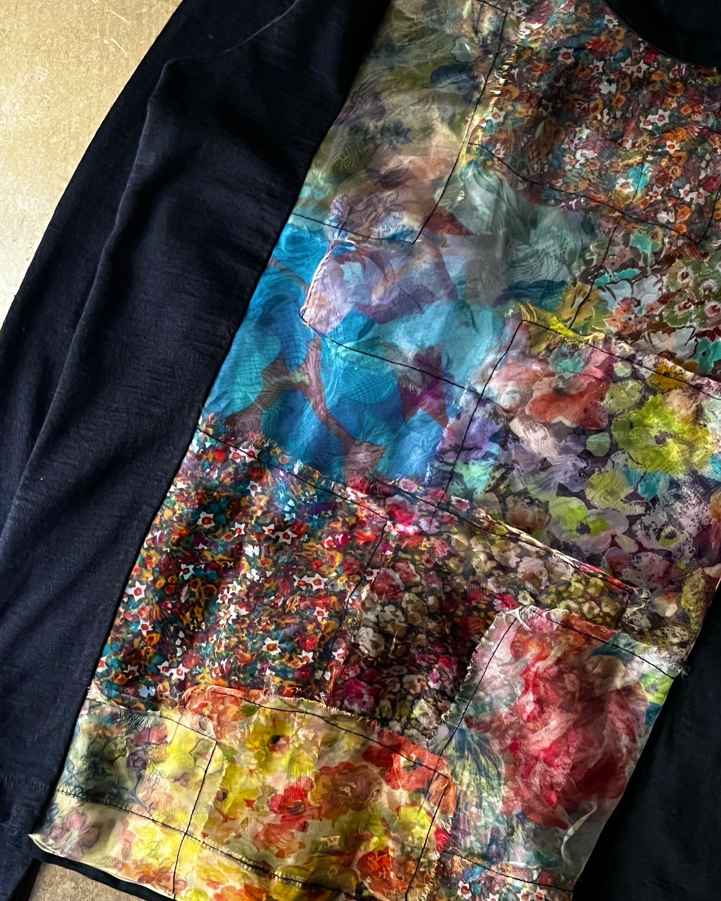 Junya Watanabe AD2000 Floral Mesh Panel Longsleeve