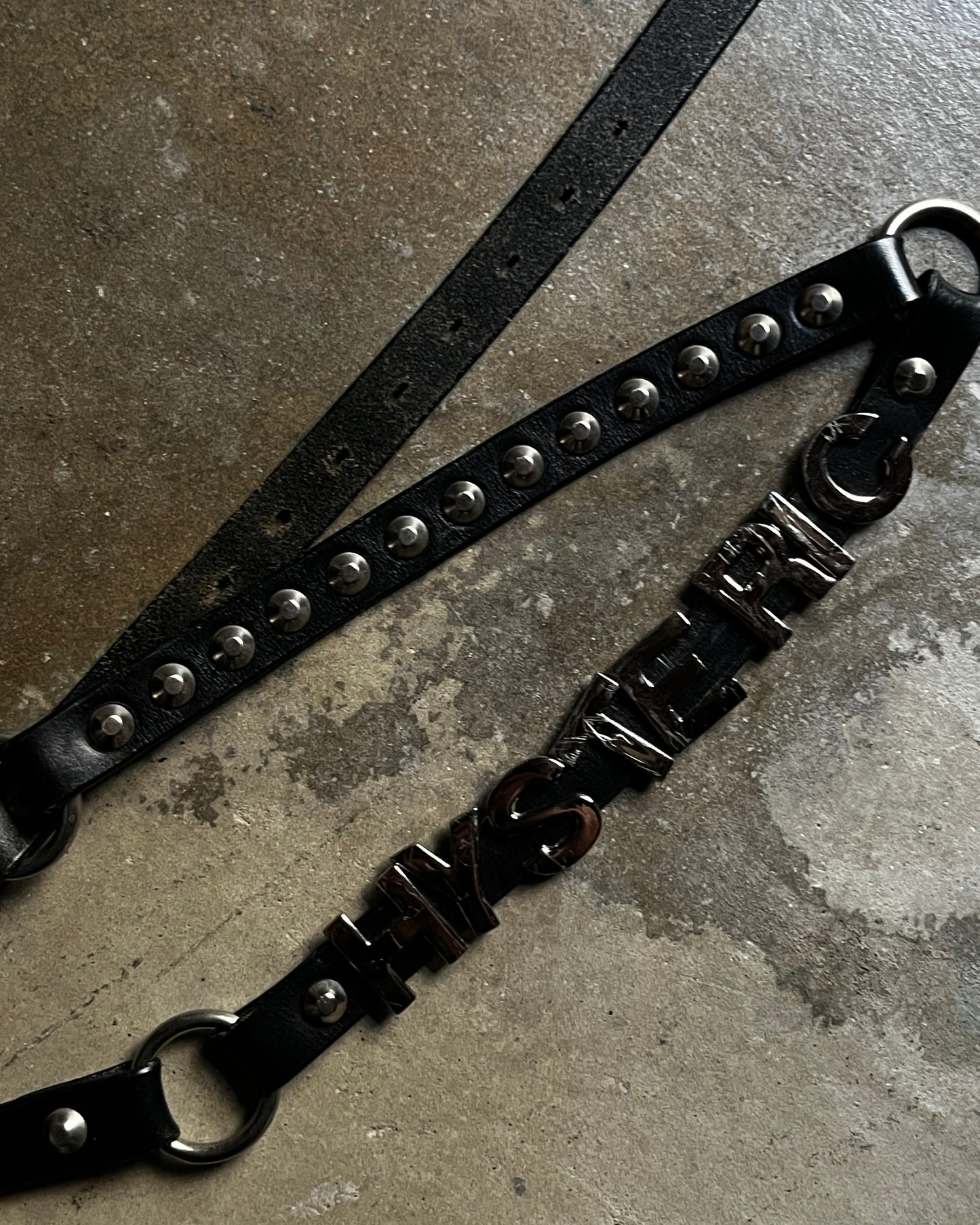 Hysteric Glamour Studded Text Belt