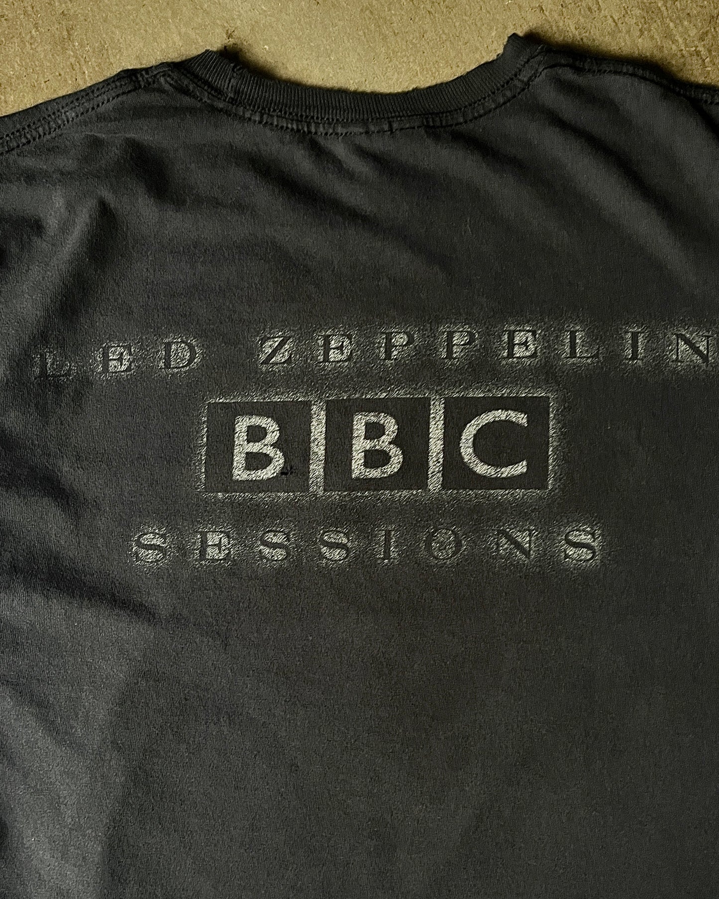 2000's Led Zeppelin Bleach Spotted Tee