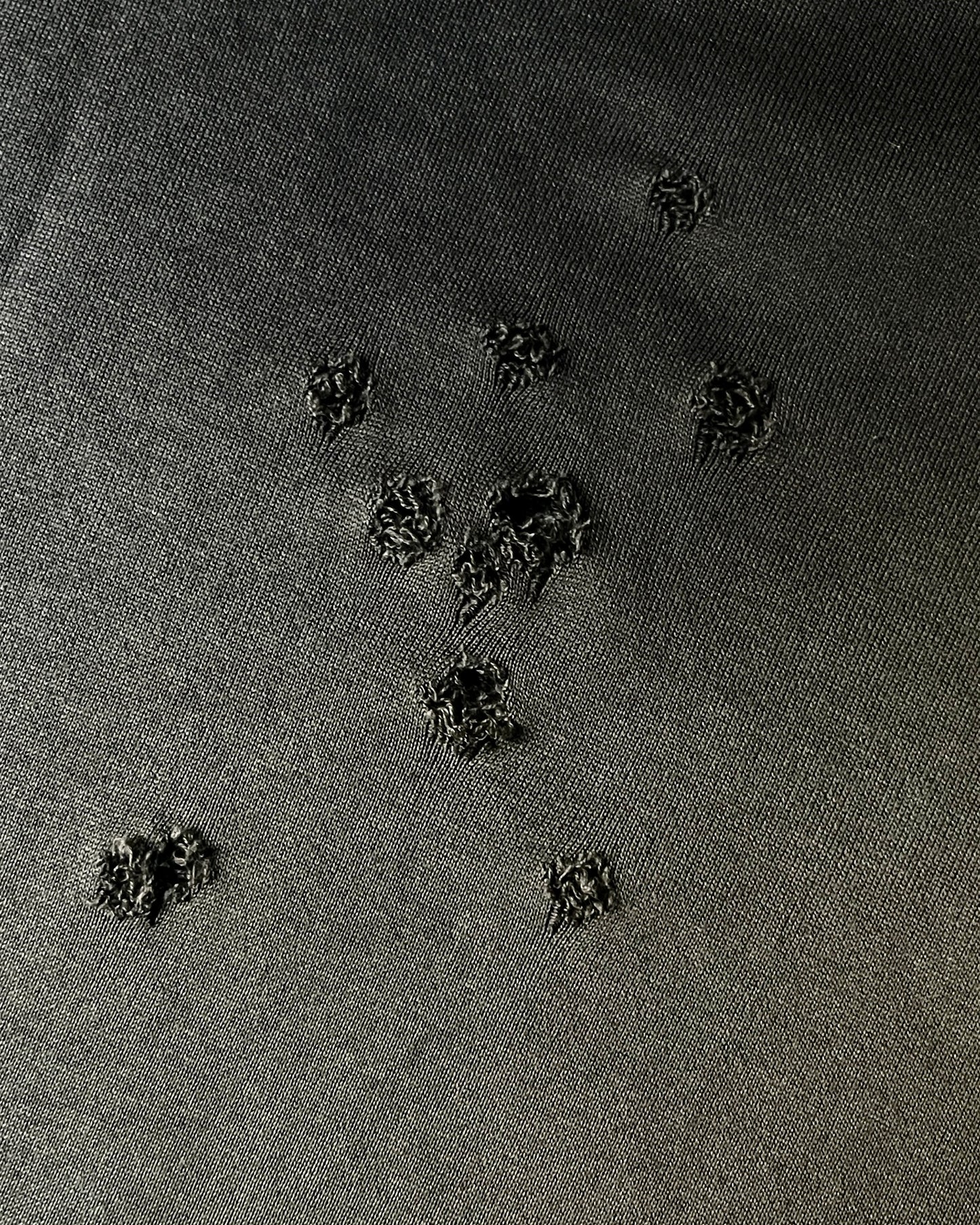 Number (N)ine SS2001 Knight Bullet Hole Distressed Hoodie