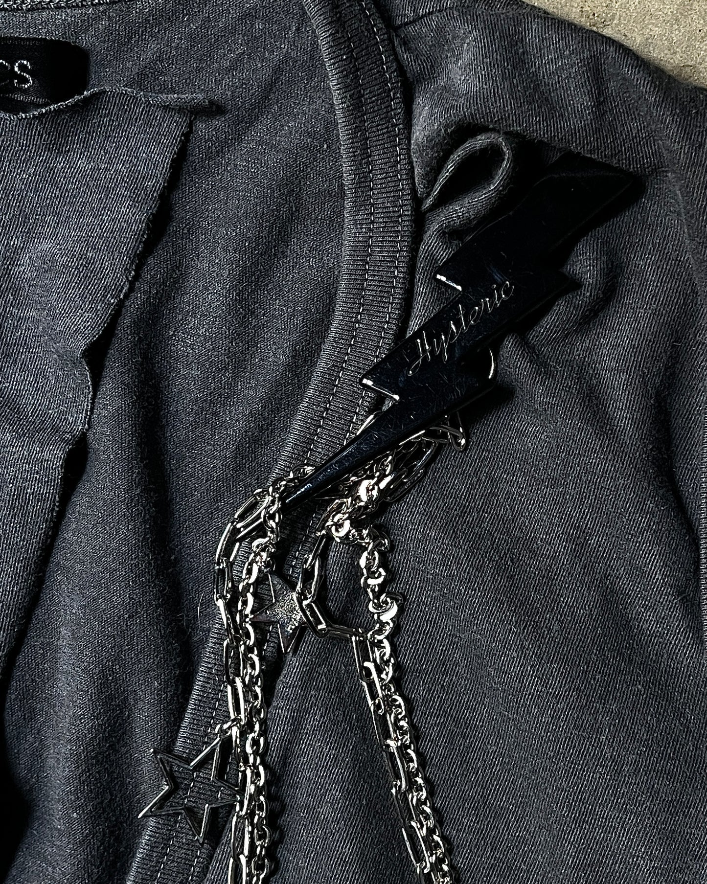 Hysteric Glamour "Do The Wrong Thing" Star Chain Tank