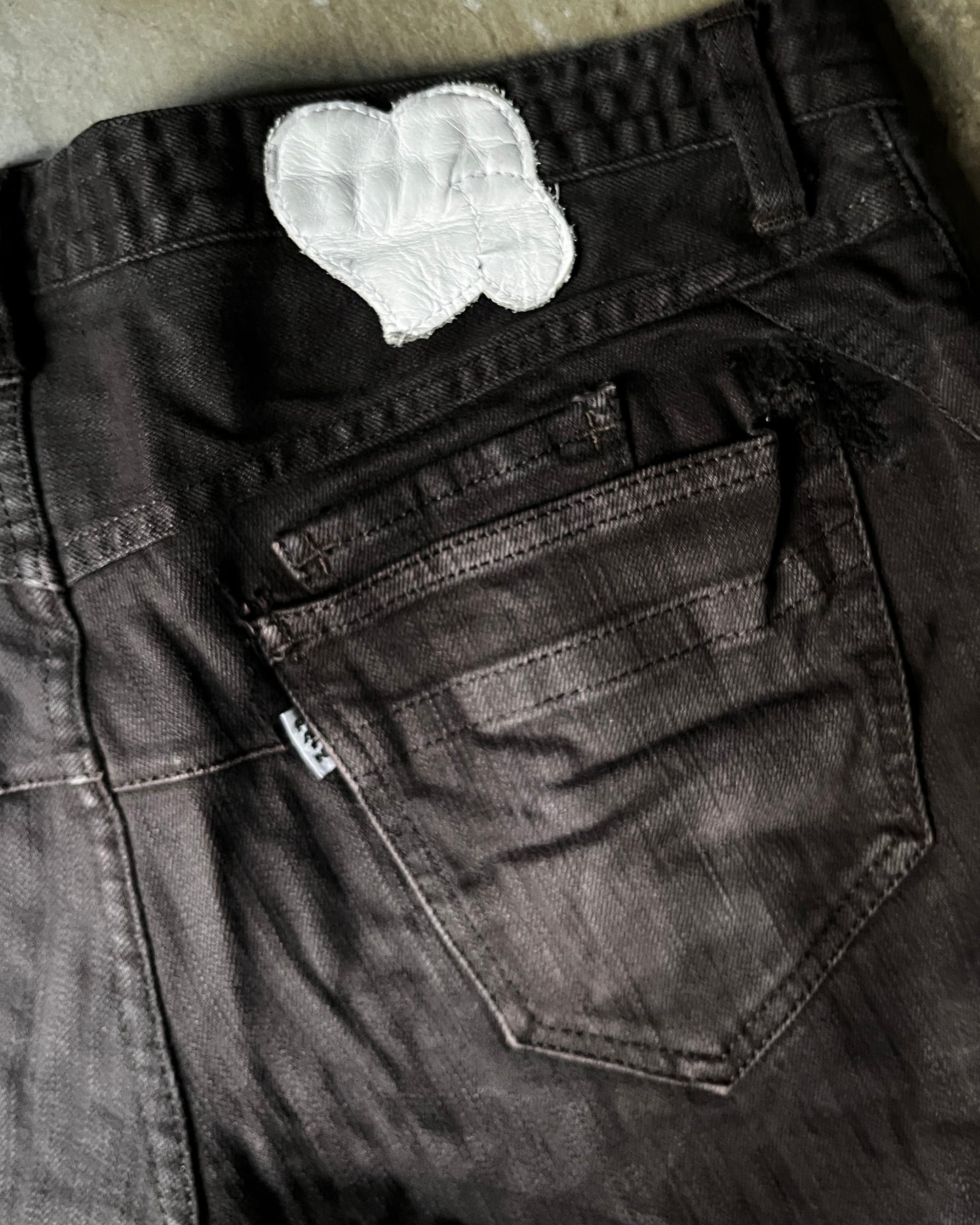 Number (N)ine SS08 Heart Patch Jeans