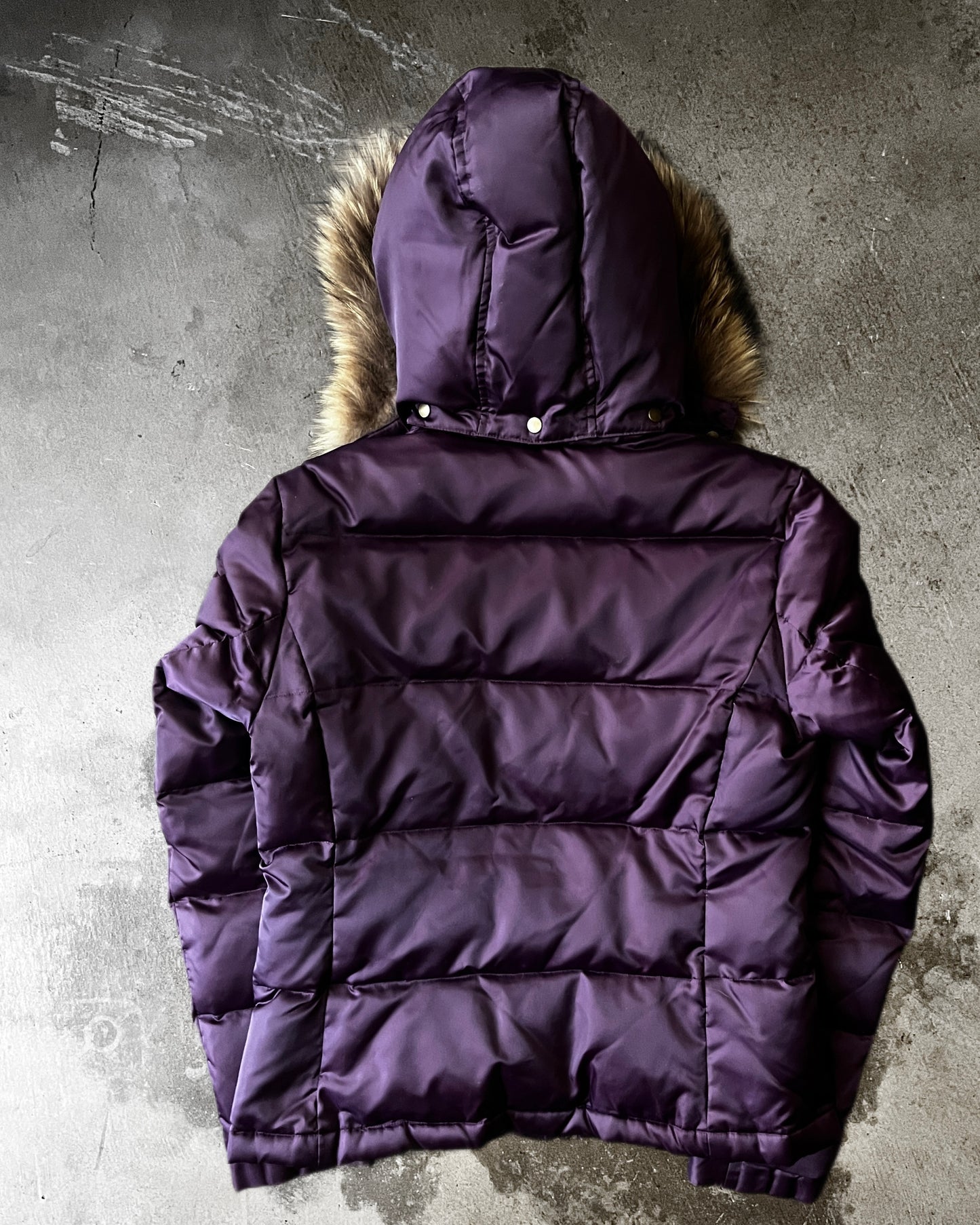 291295 Removable Fur-Hood Puffer Jacket