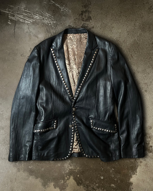Tornado Mart Studded Sheep Leather Blazer