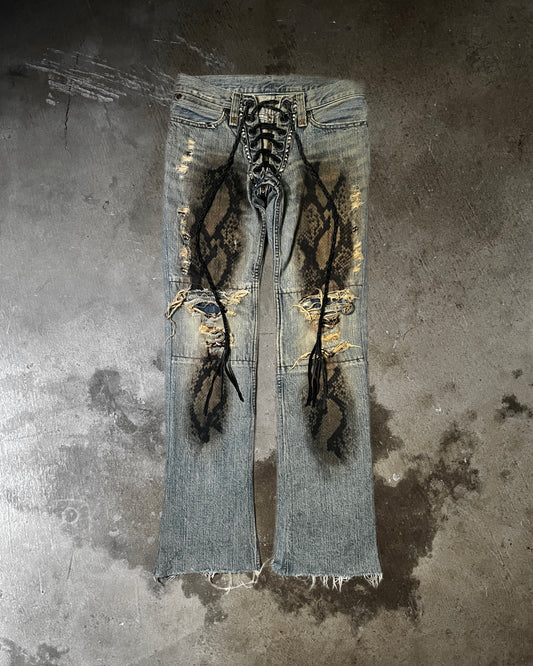 ifsixwasnine Python Studded Mudmax Denim