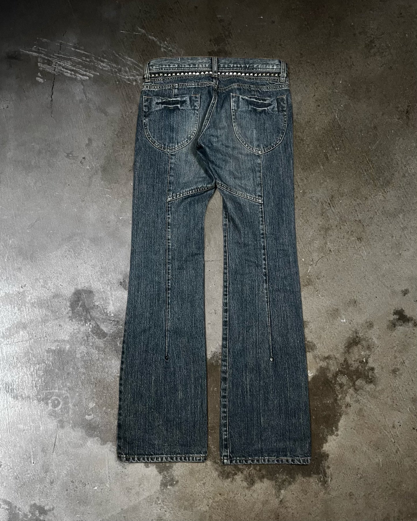 Edge Rupert Bootcut Studded & Distressed Jeans