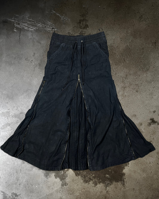 GOA Multi-Zip Maxi Skirt