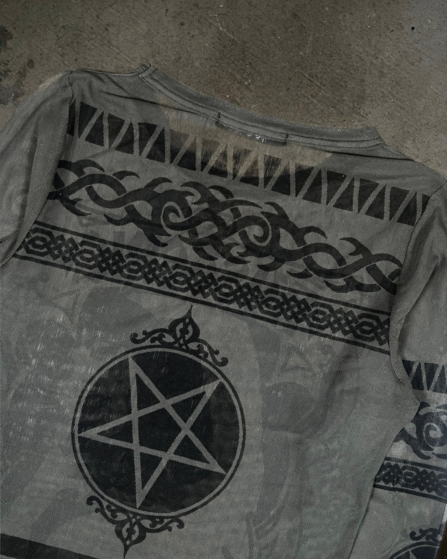 Hysteric Glamour Tattoo Mesh Longsleeve