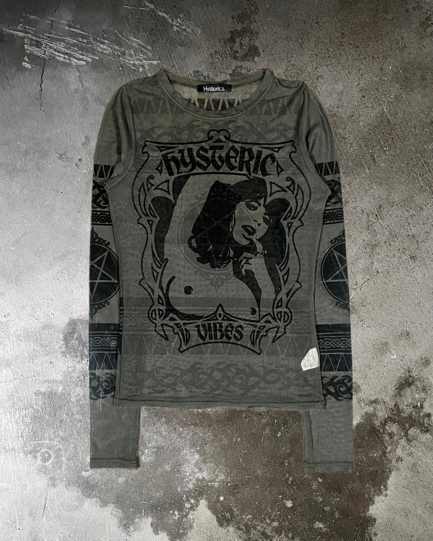 Hysteric Glamour Tattoo Mesh Longsleeve