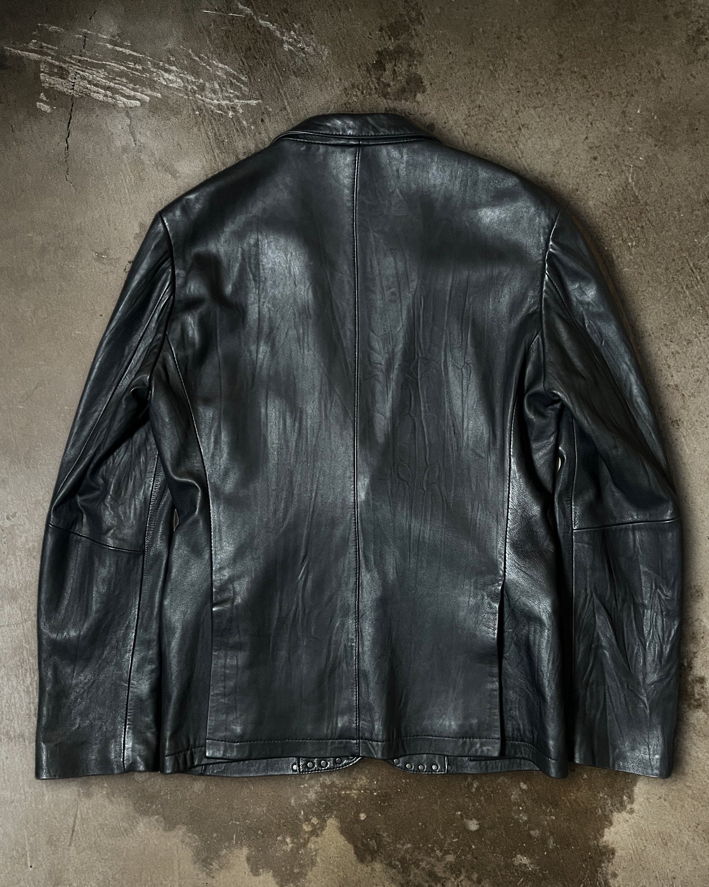 Tornado Mart Studded Sheep Leather Blazer