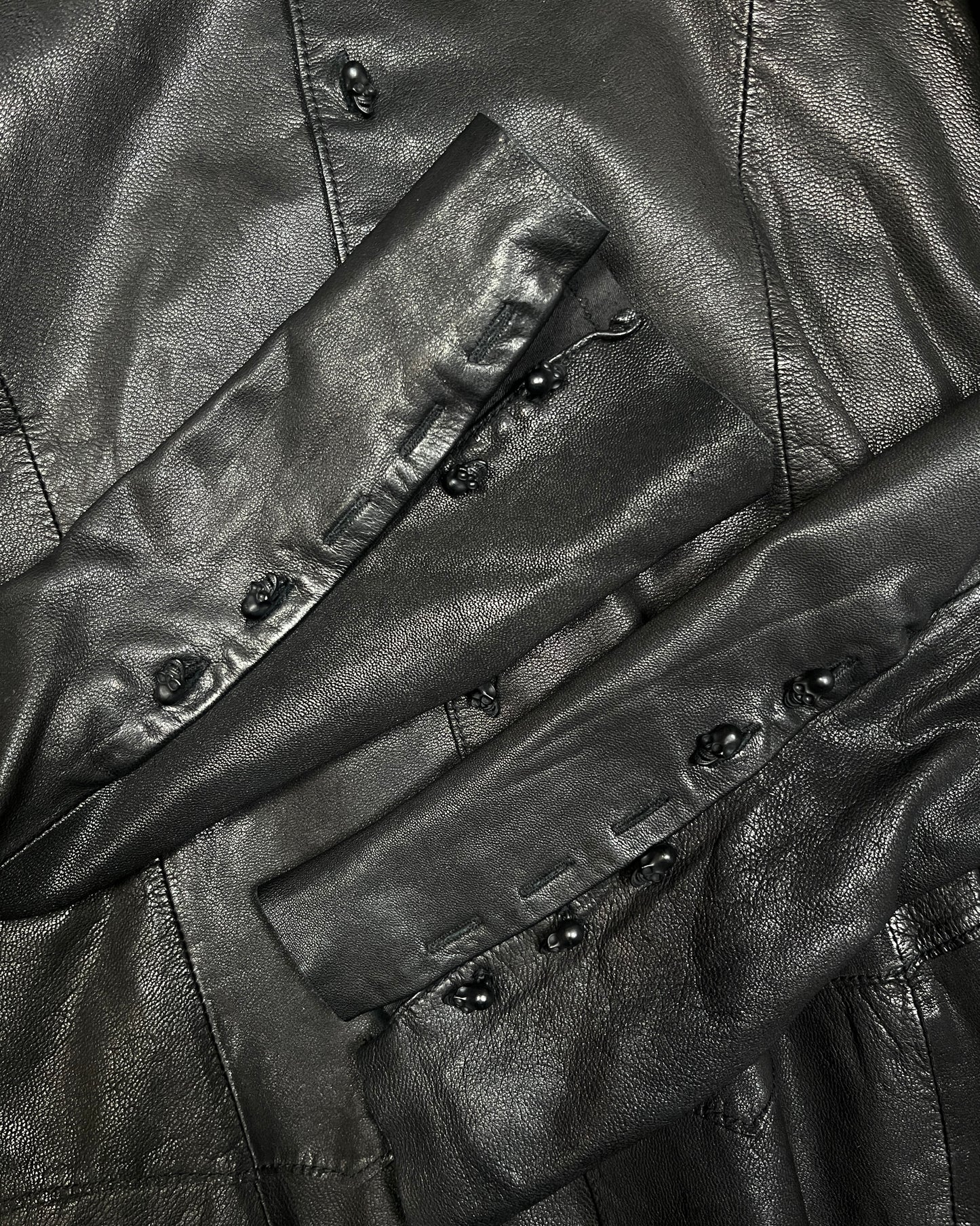 Civarize Goat Skin Asymmetrical Button Up