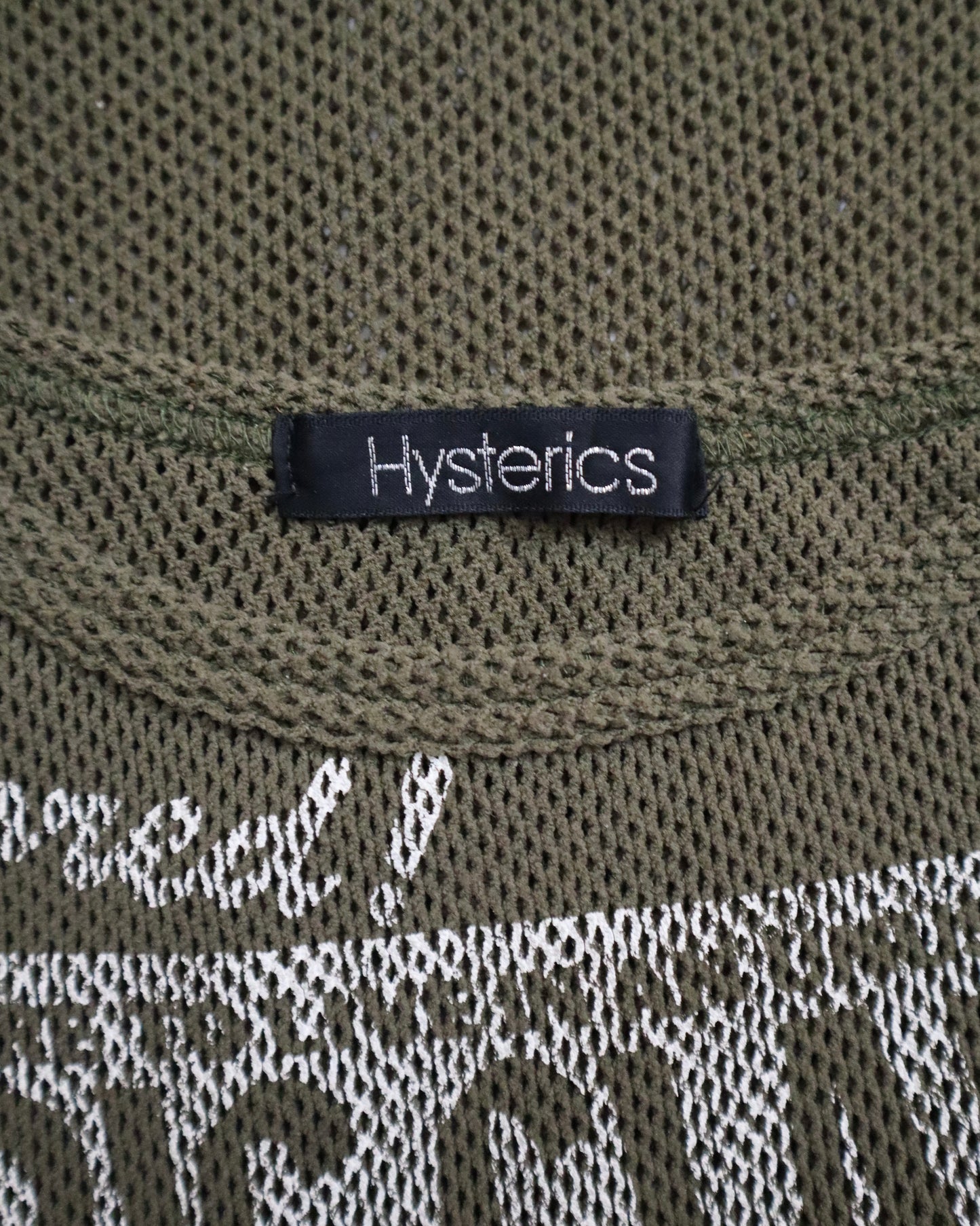 Hysteric Glamour 'Shocking Story' Mesh Tank