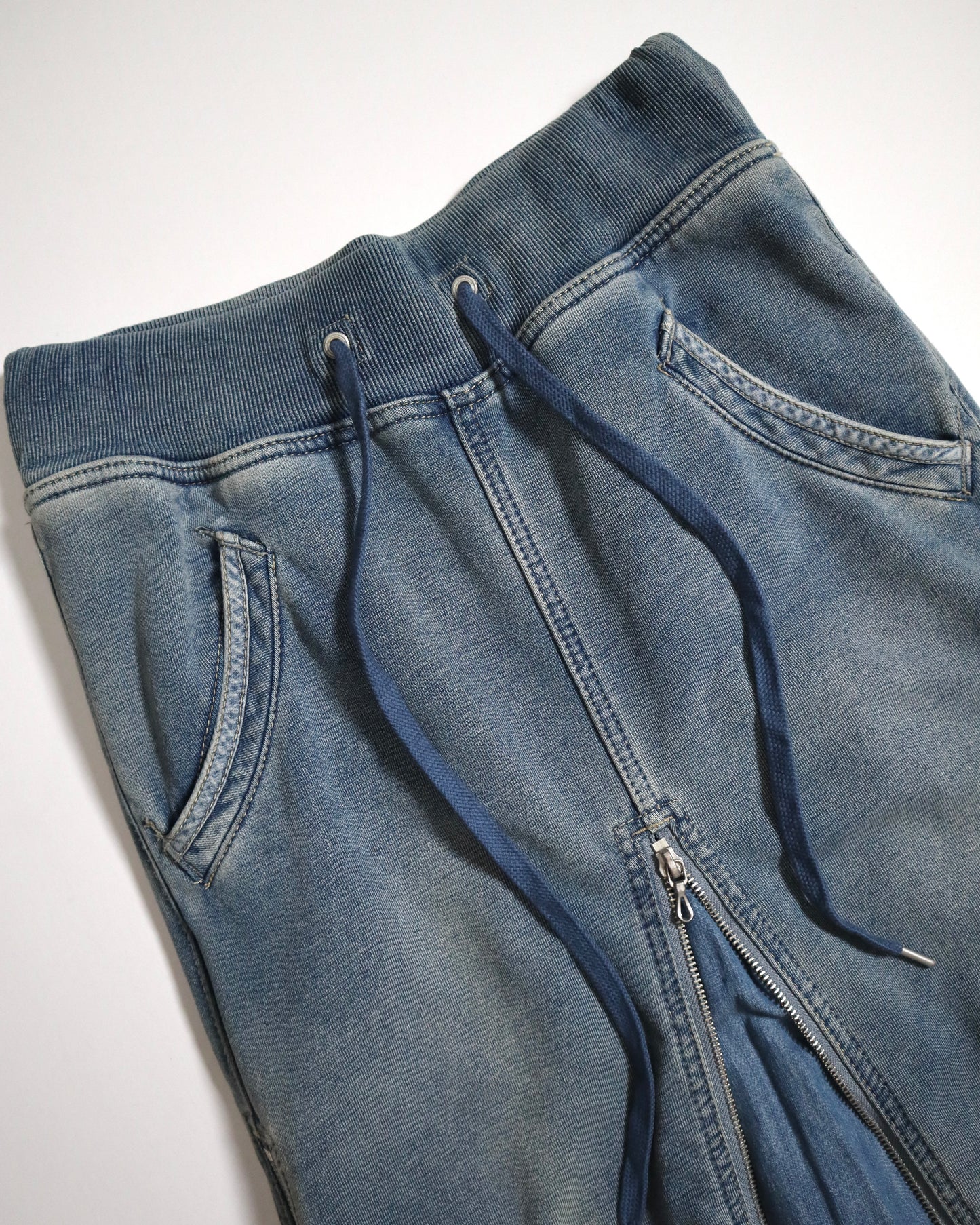 GOA Multi-Zip Denim Maxi Skirt