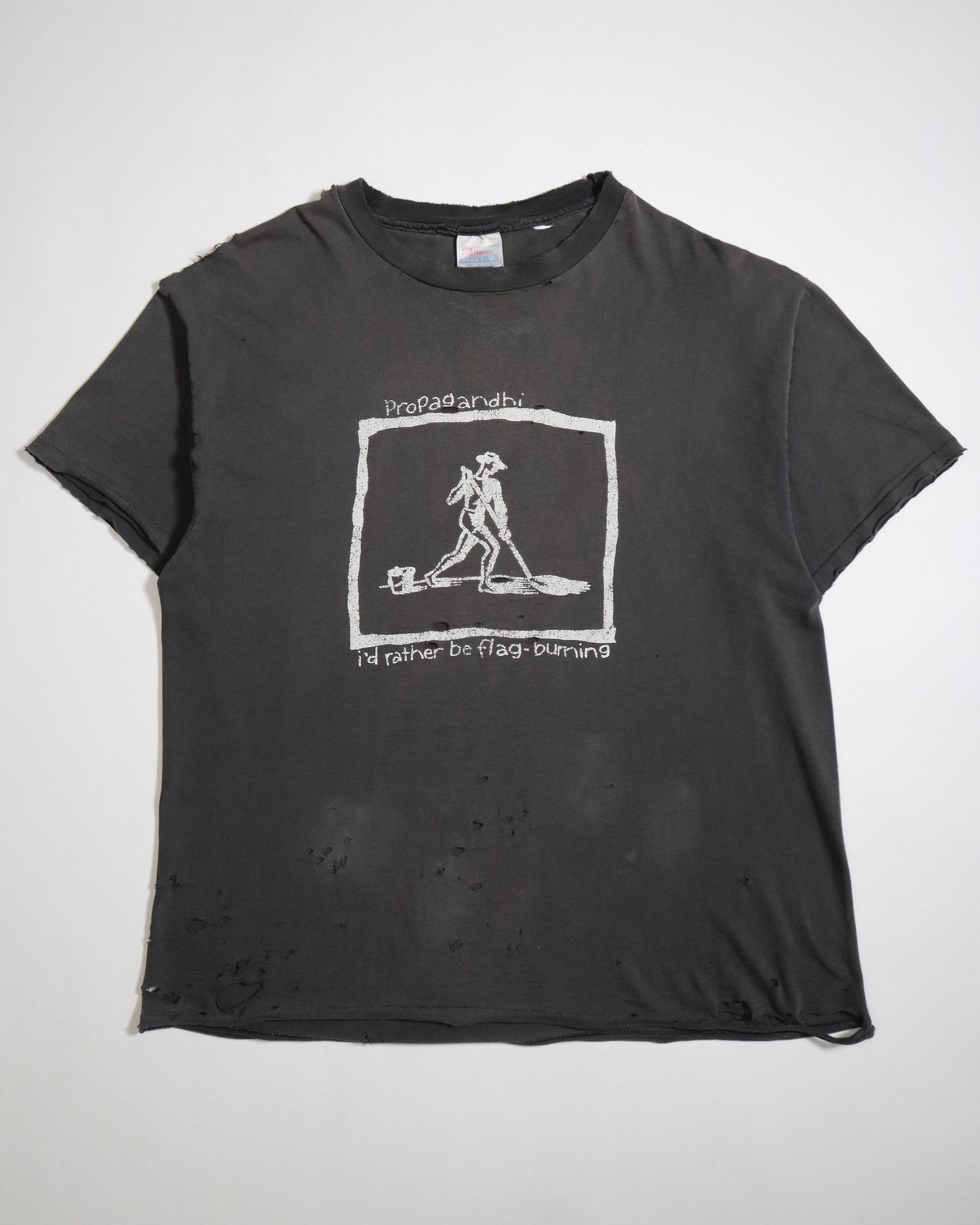 1980's Faded Single-Stitch Propagandhi Anarchy Tee