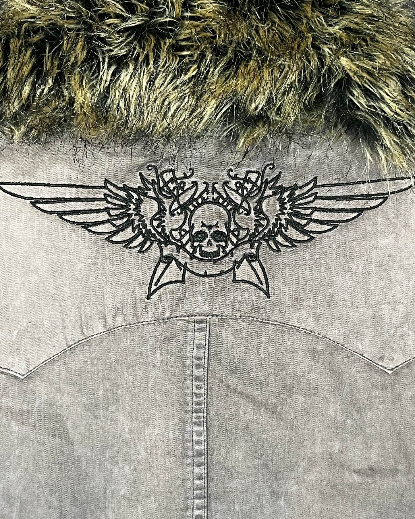 Ego Tripping Military Fur Jacket w/ Removable Fur & Removable Inner Liner