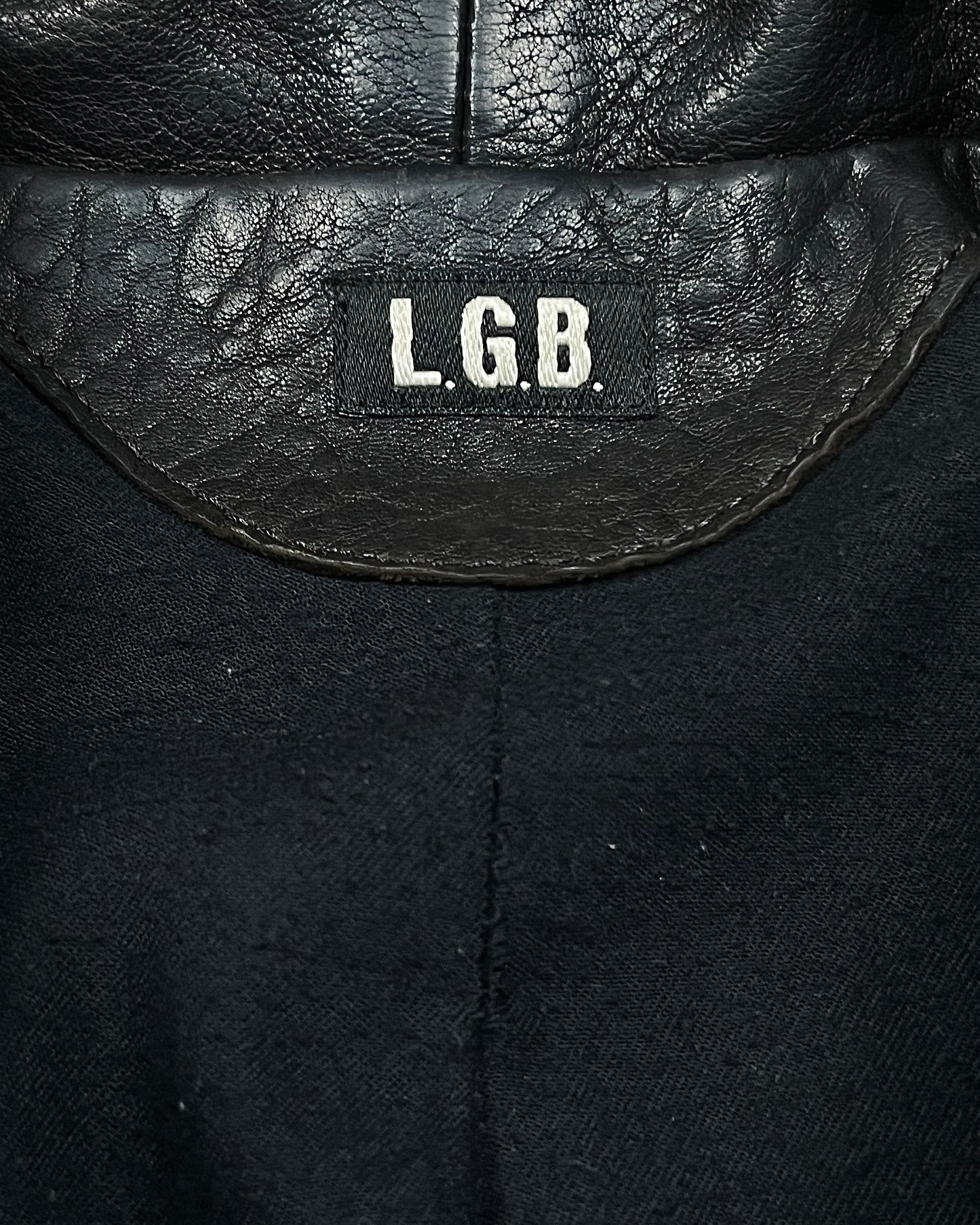 LGB Repaired Leather Belt Jacket
