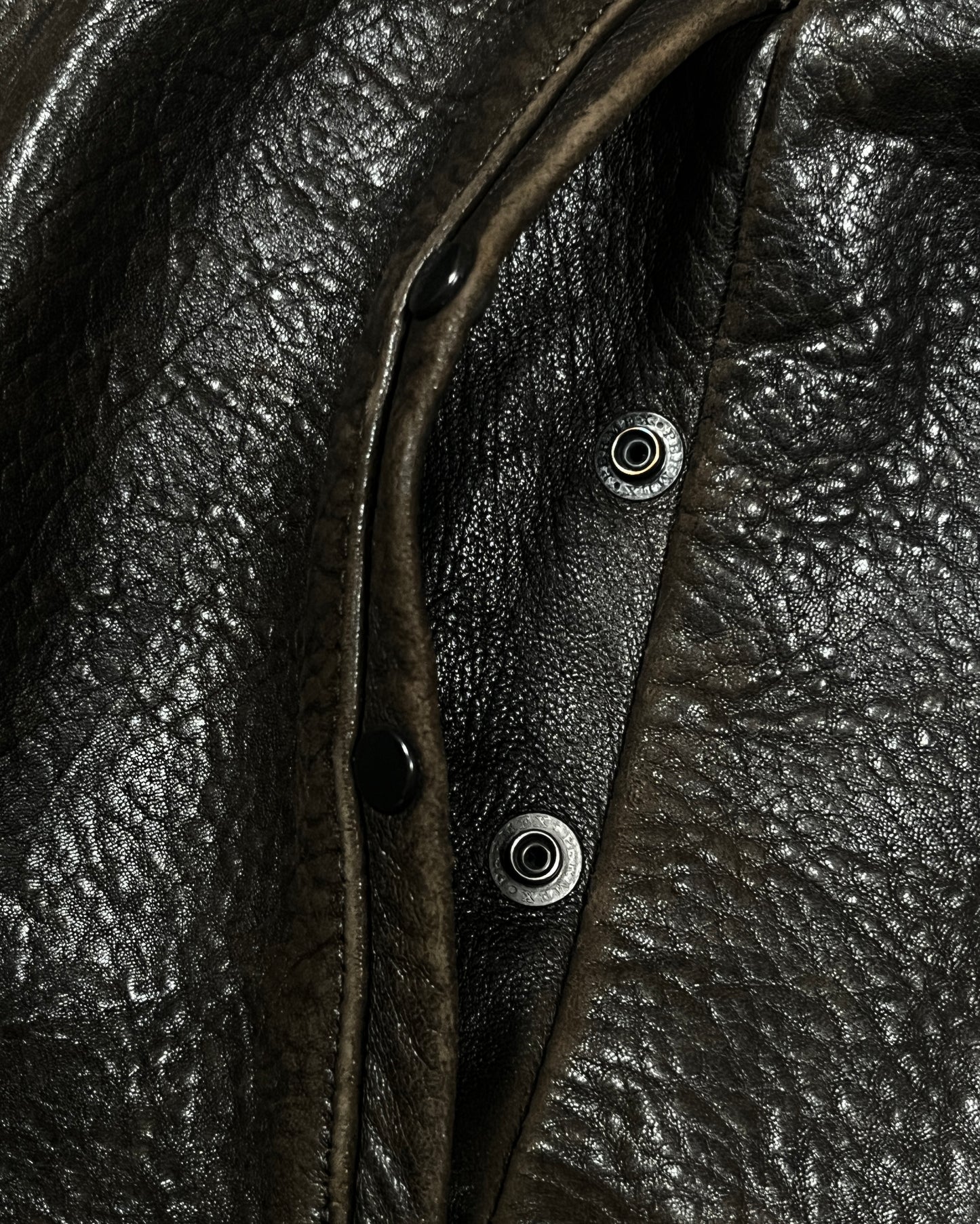 LGB Repaired Leather Belt Jacket