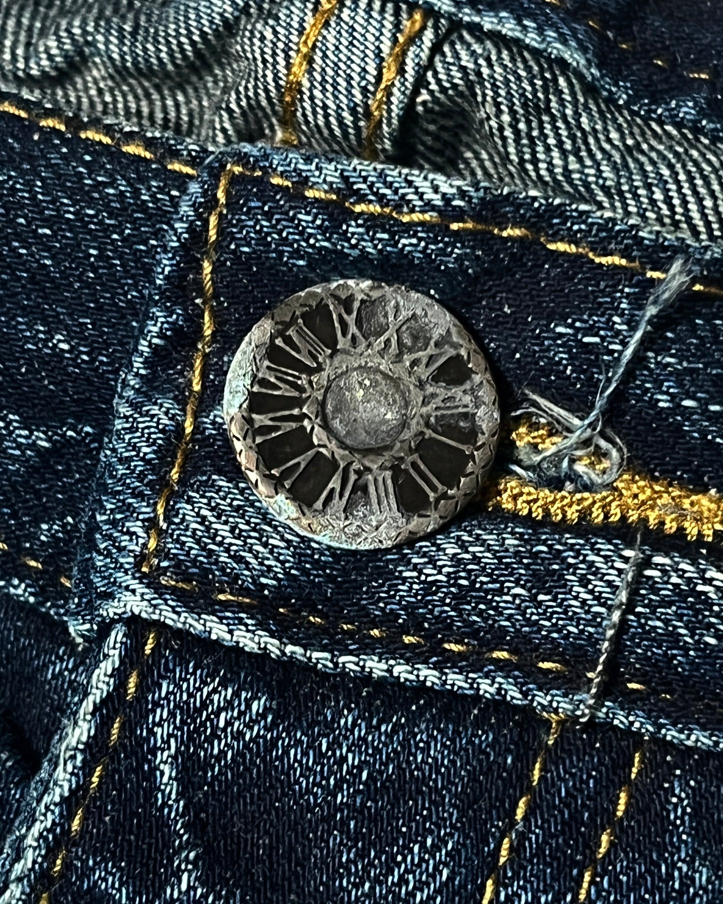 Civarize Slim-Flared Cross Patch Denim