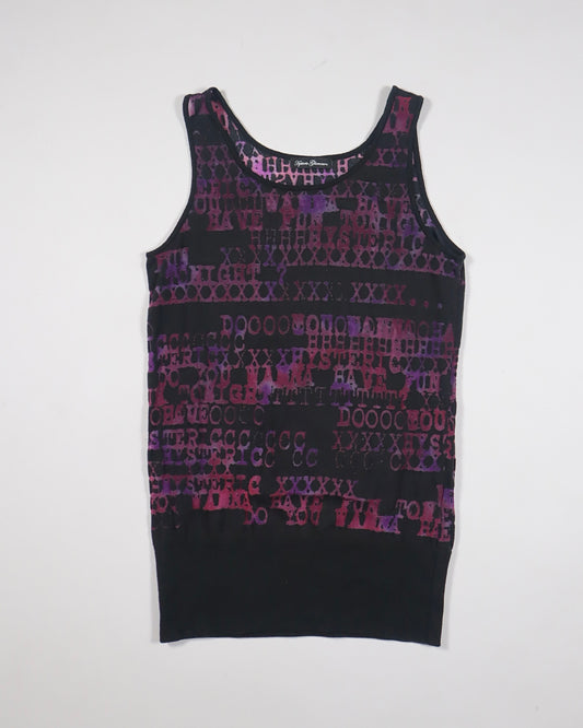 Hysteric Glamour Typewriter Thin-Knit Tank