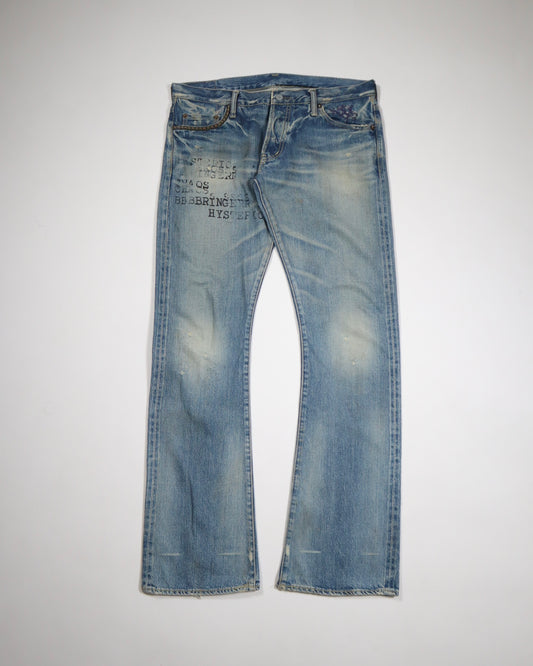 Hysteric Glamour 'Chaos Bringer' Bootcut Jeans