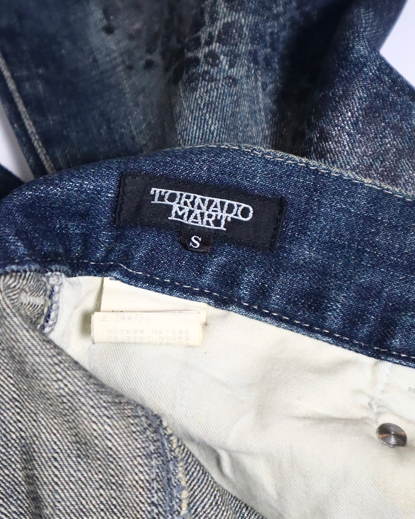 Tornado Mart Python Print Flare Jeans