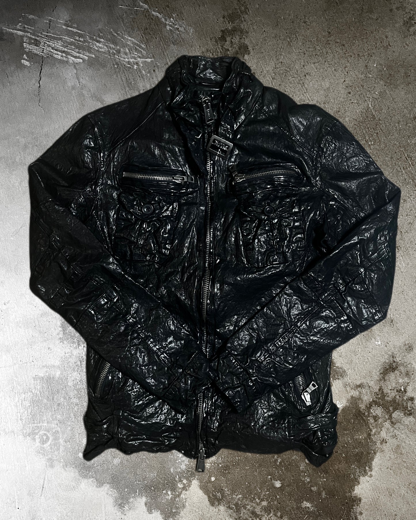 Tornado Mart Crinkle Leather Jacket
