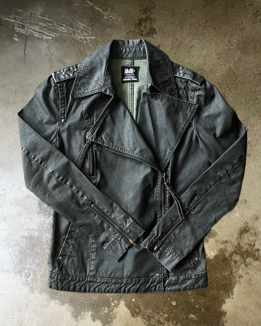 Glad News Asymmetrical Zip Up Jacket