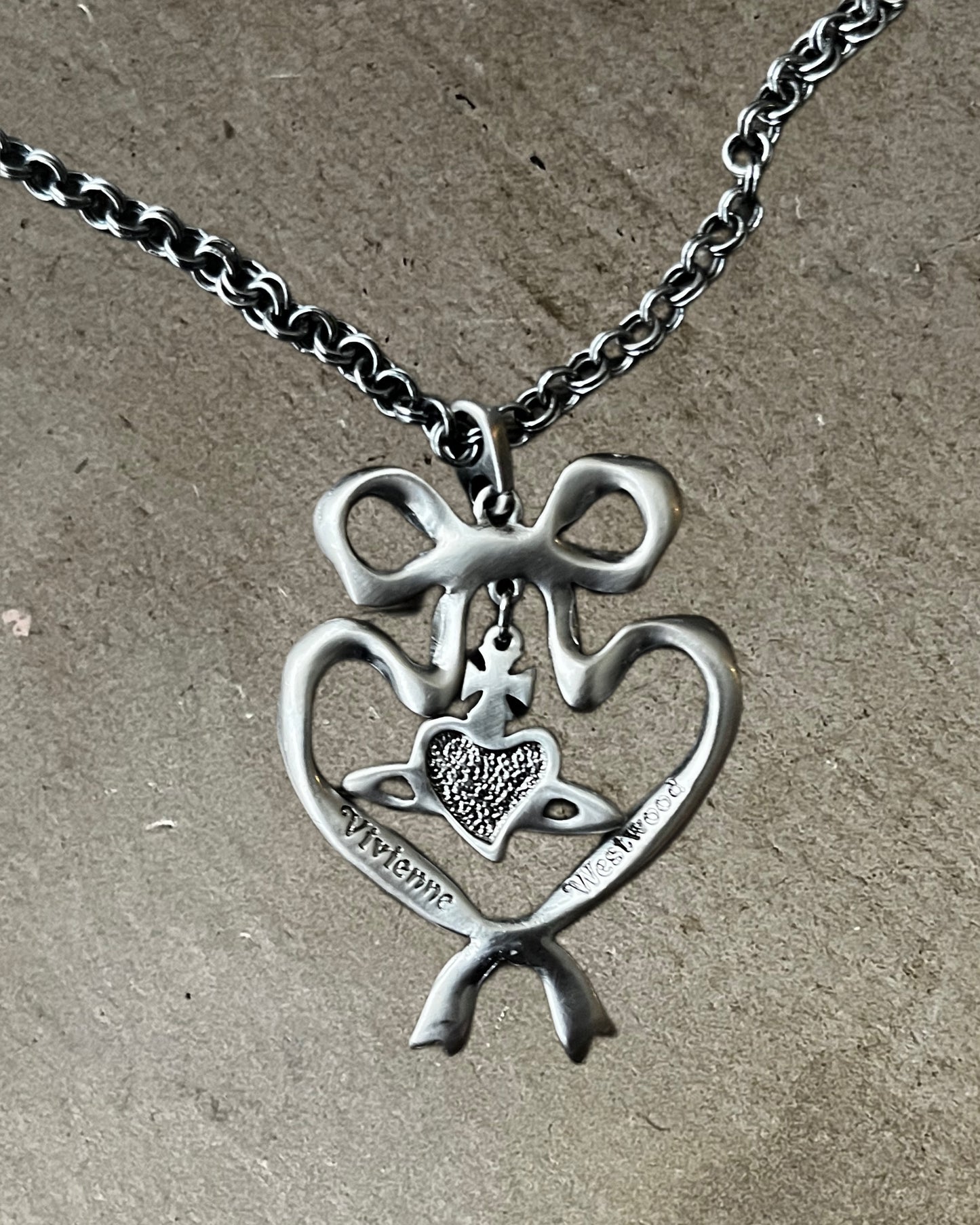Vivienne Westwood Ribbon Heart Necklace