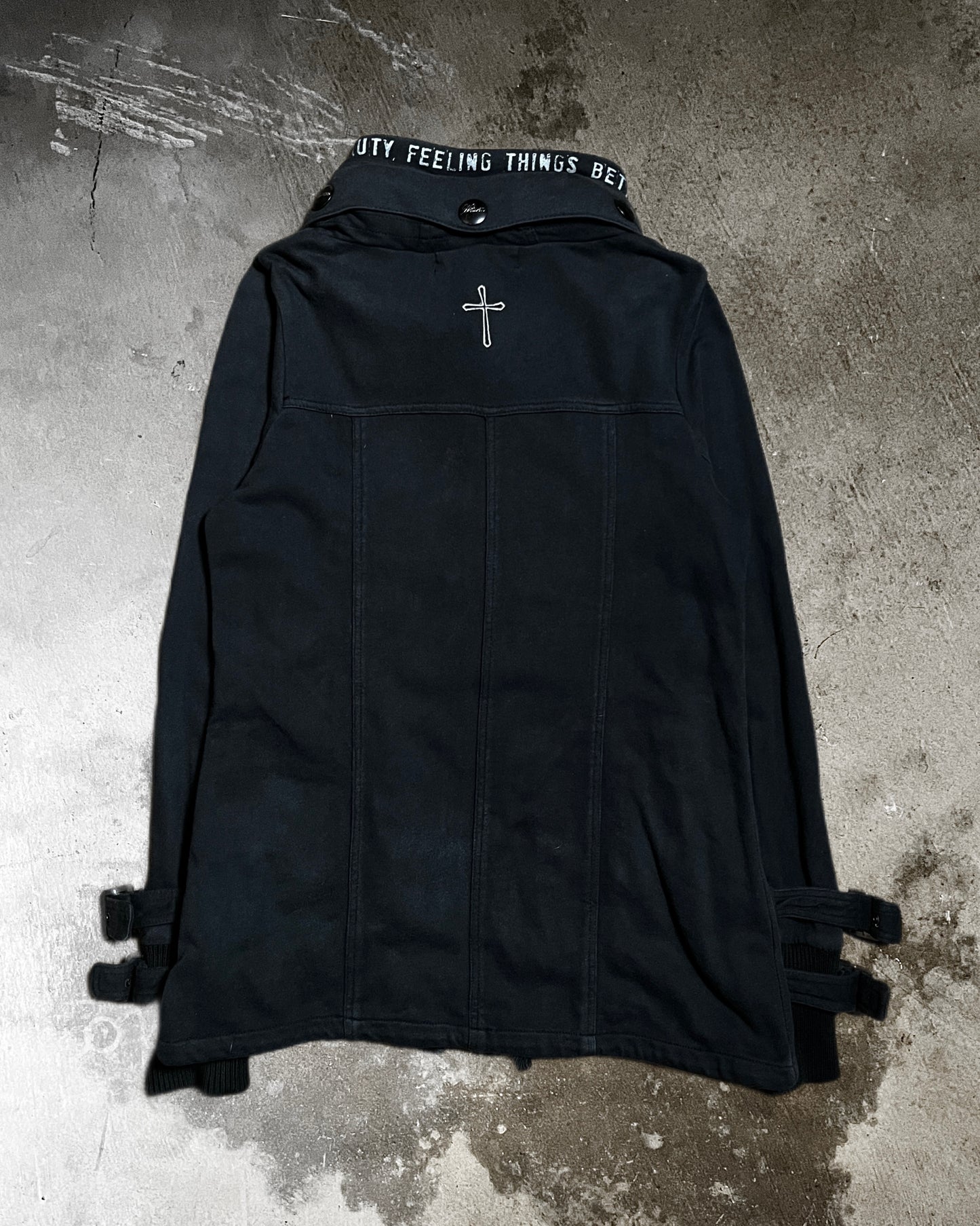Heaven And Earth Triple Zip Hoodie with Hidden Hood