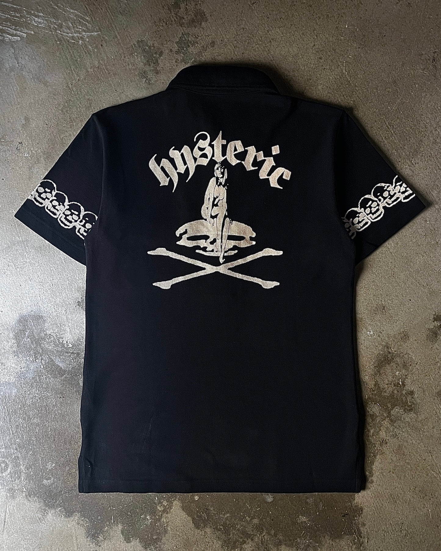 Hysteric Glamour "Hysteric" Skull Button-Up Polo