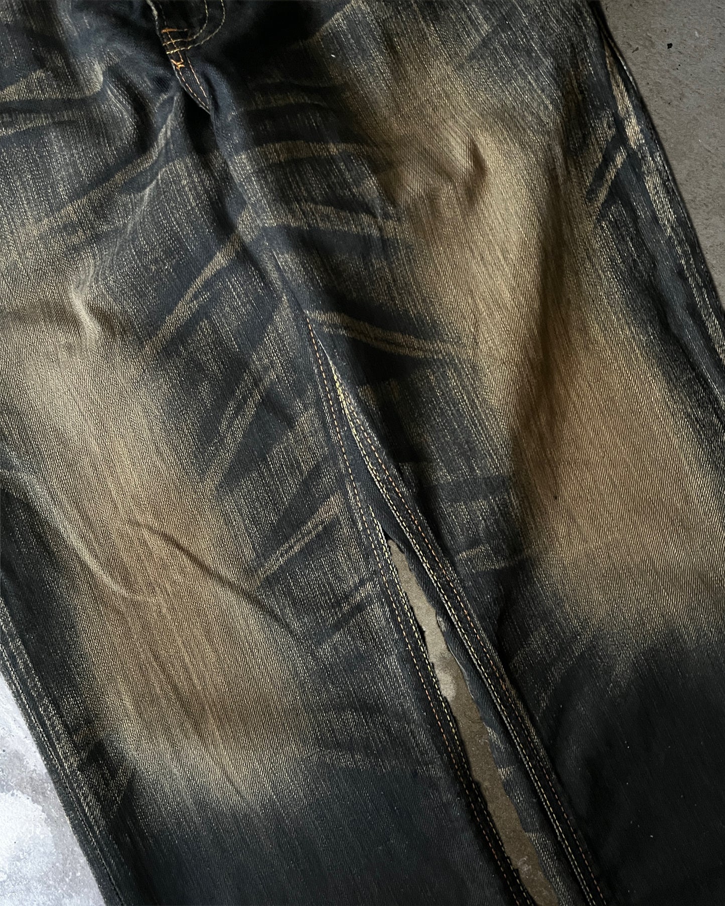 Blue Trip Rust Baggy Denim