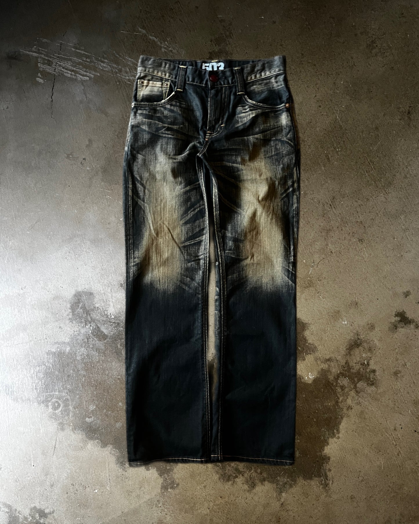 Blue Trip Rust Baggy Denim