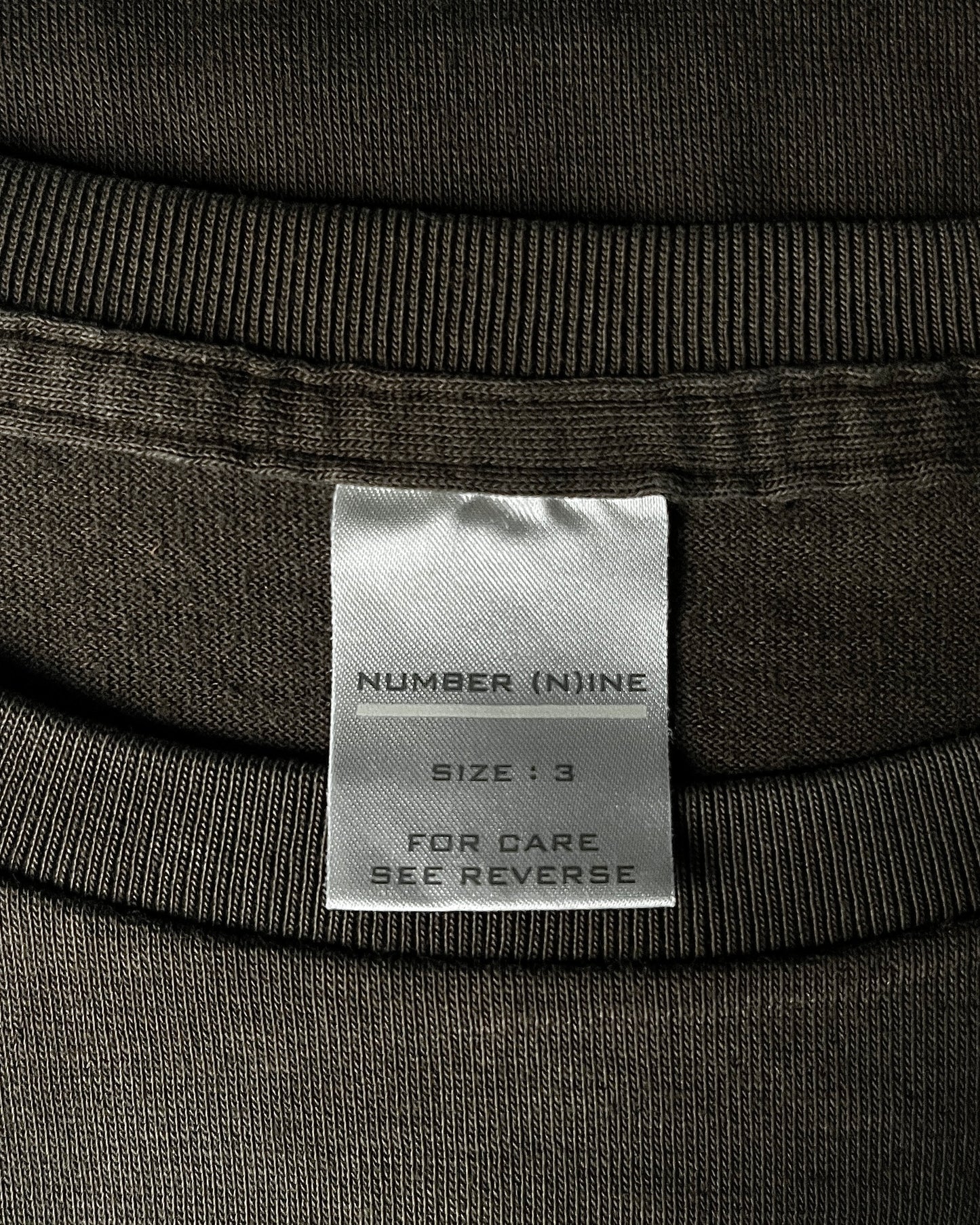 Number(N)ine F/W 2001 "Standards" Faded & Bullet-Hole Distressed Tee