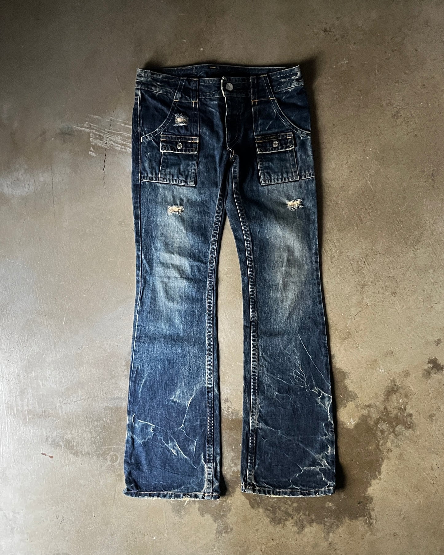 Hysteric Glamour Front-Pocket Flared Jeans