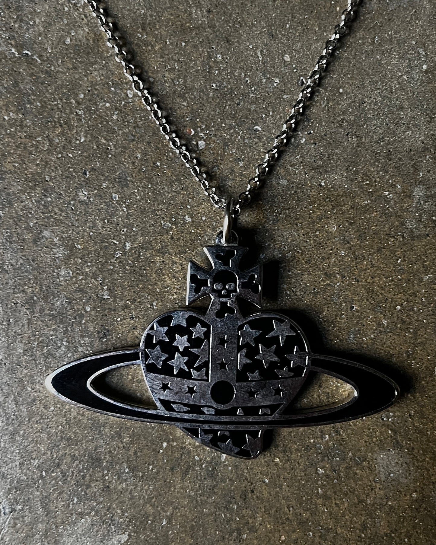 Vivienne Westwood Heart Skull Orb Chain