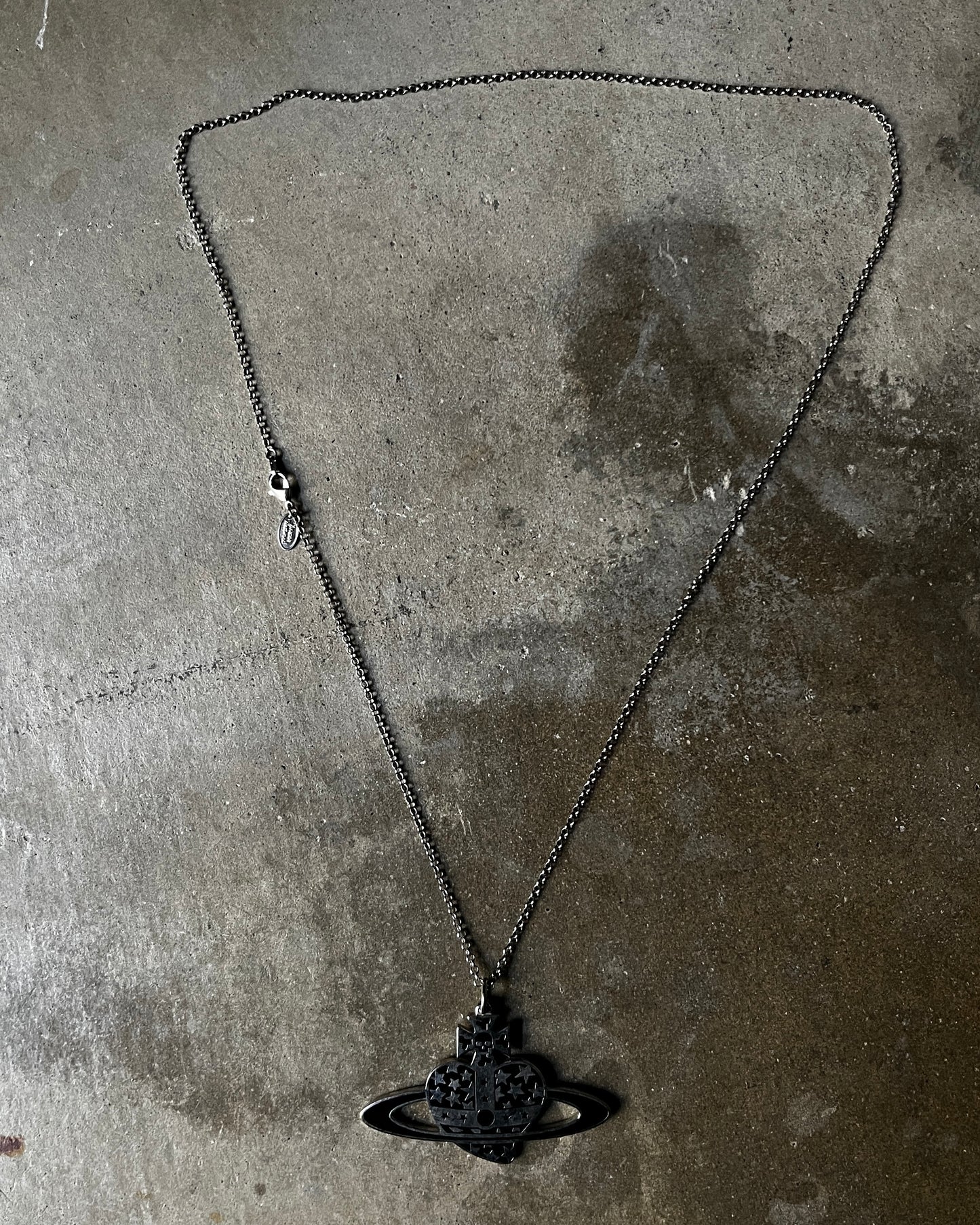 Vivienne Westwood Heart Skull Orb Chain