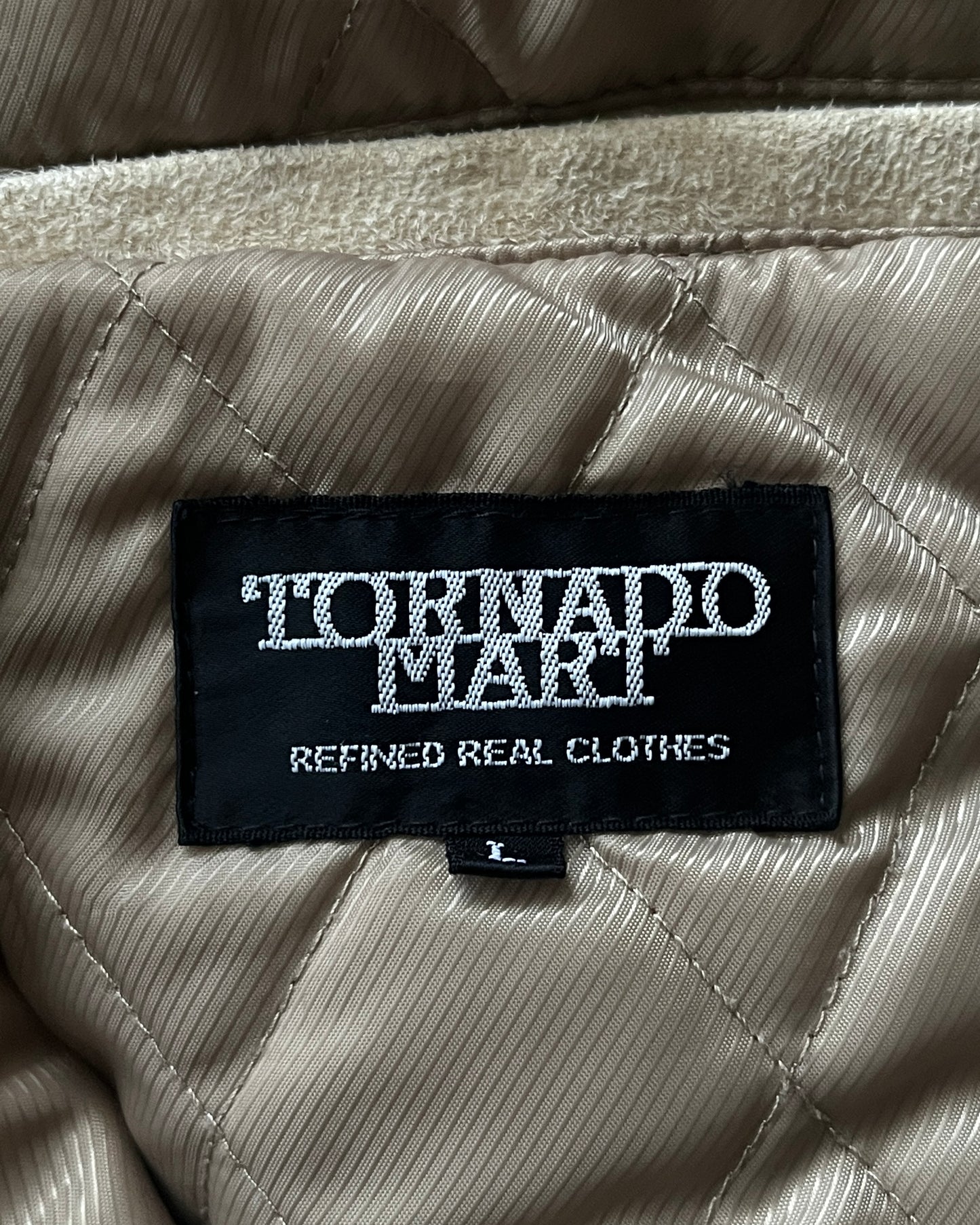 Tornado Mart Suede Jacket with Removable Fur Neck