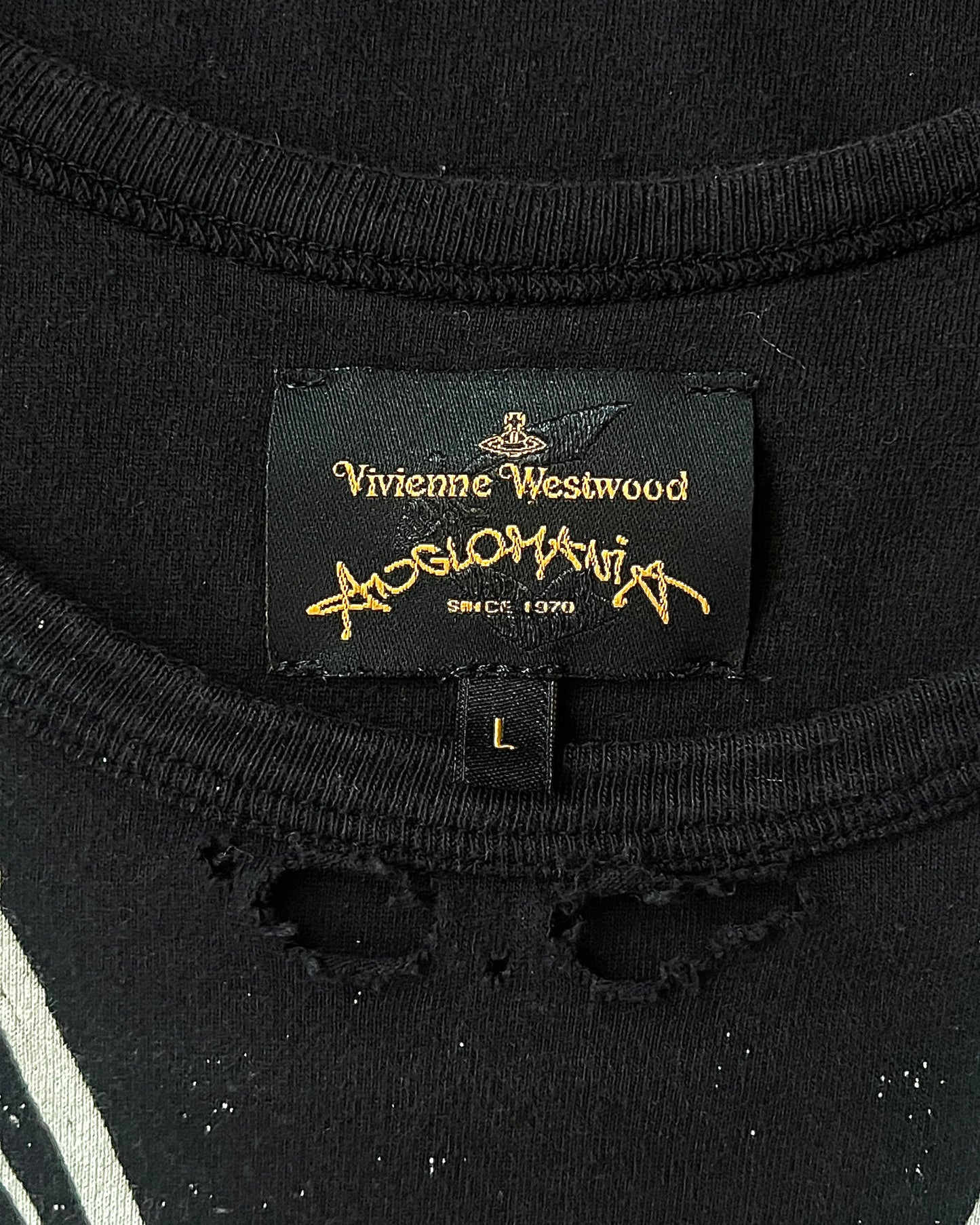 Vivienne Westwood "Punk Anarchist" Distressed Tee