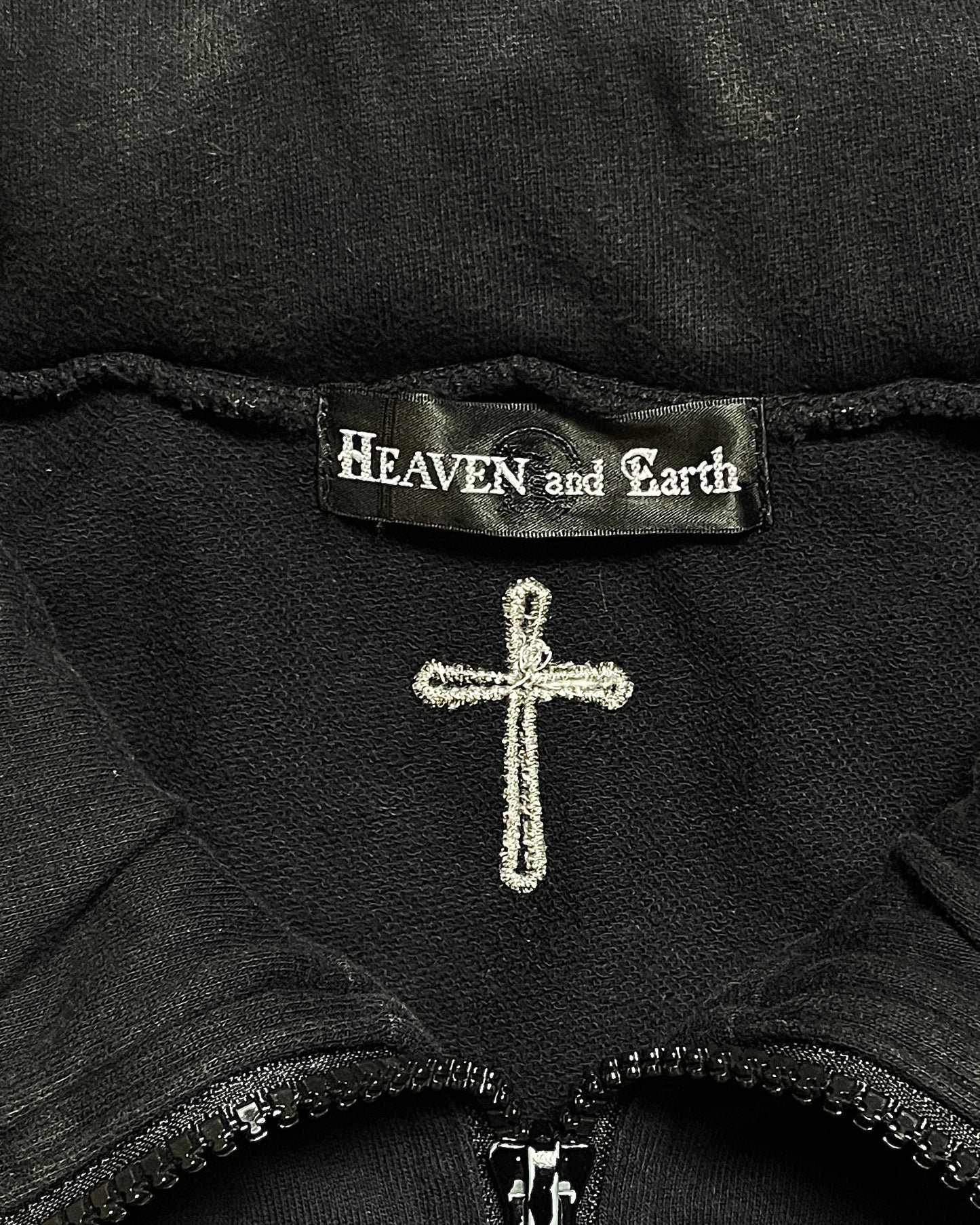 Heaven And Earth Triple Zip Hoodie with Hidden Hood