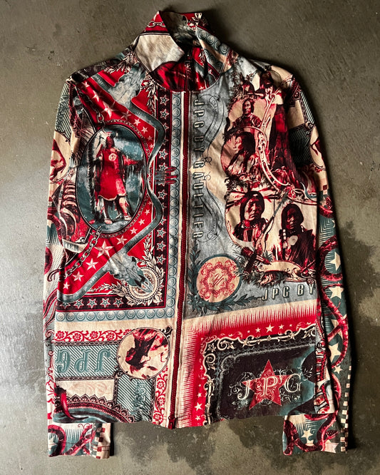 1990s Jean Paul Gaultier Indigenous Peoples Double Zip Up