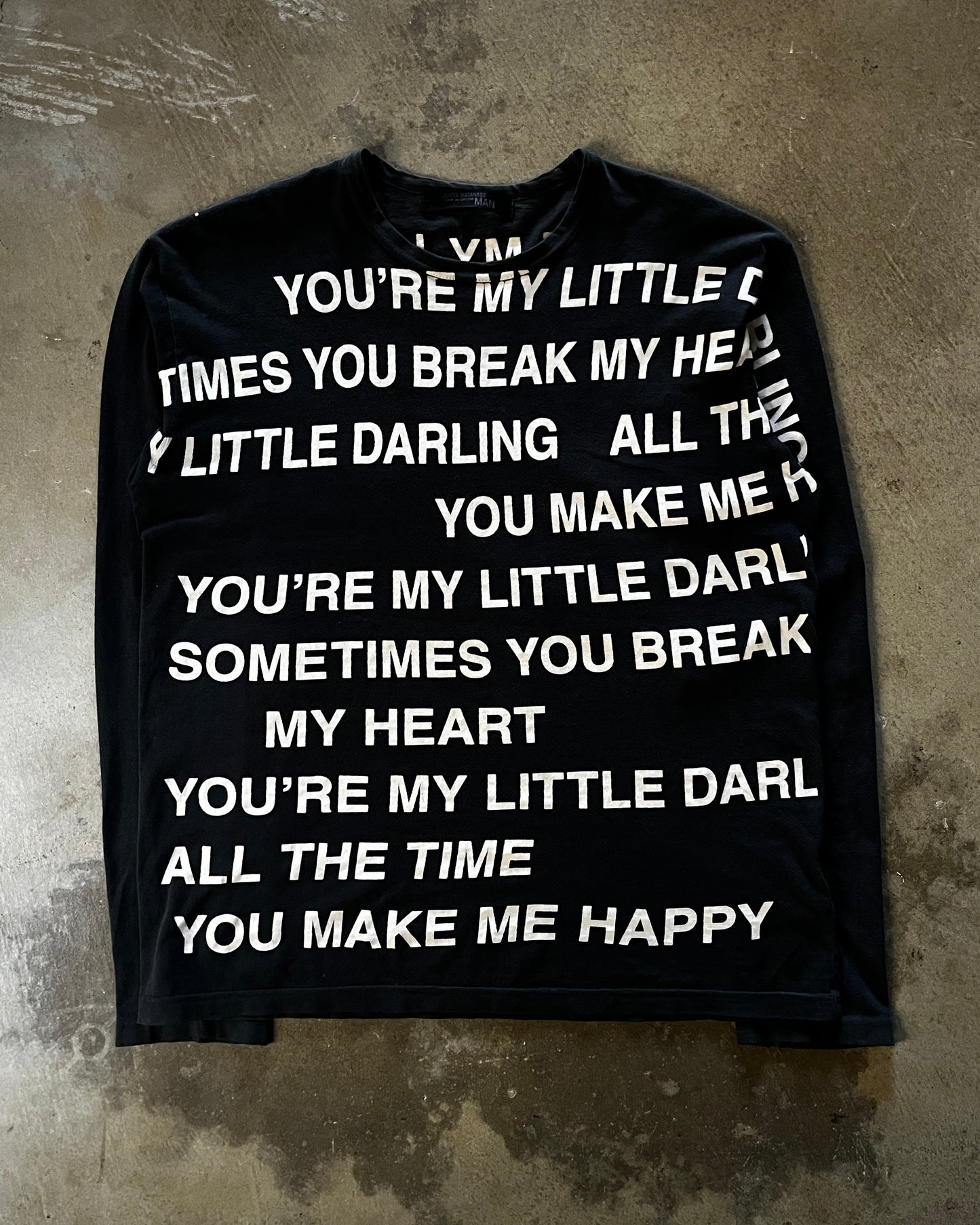 Junya Watanabe Spring/Summer 2002 Poem Longsleeve