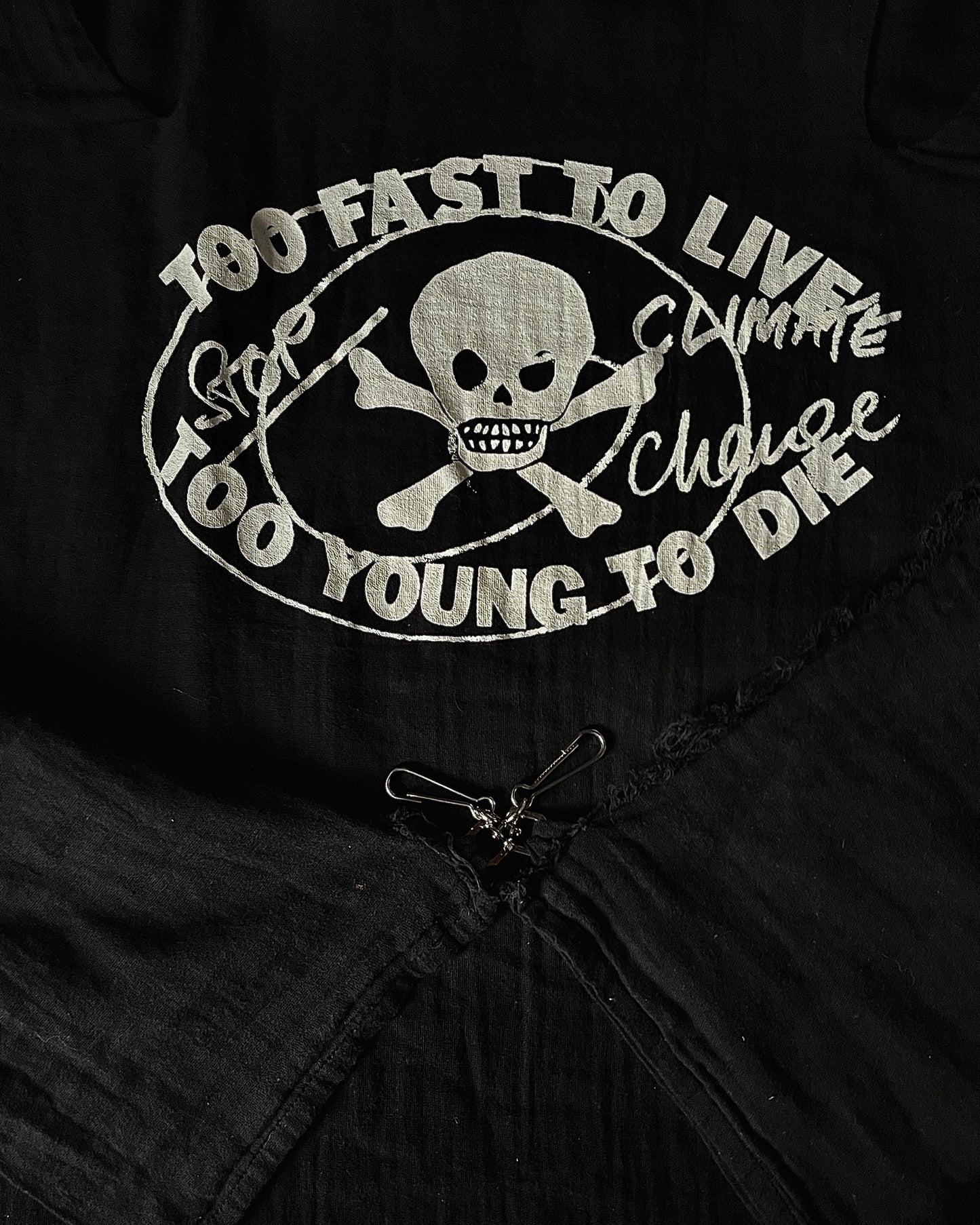 Vivienne Westwood "Too Fast To Live Too Young To Die" Muslin Top