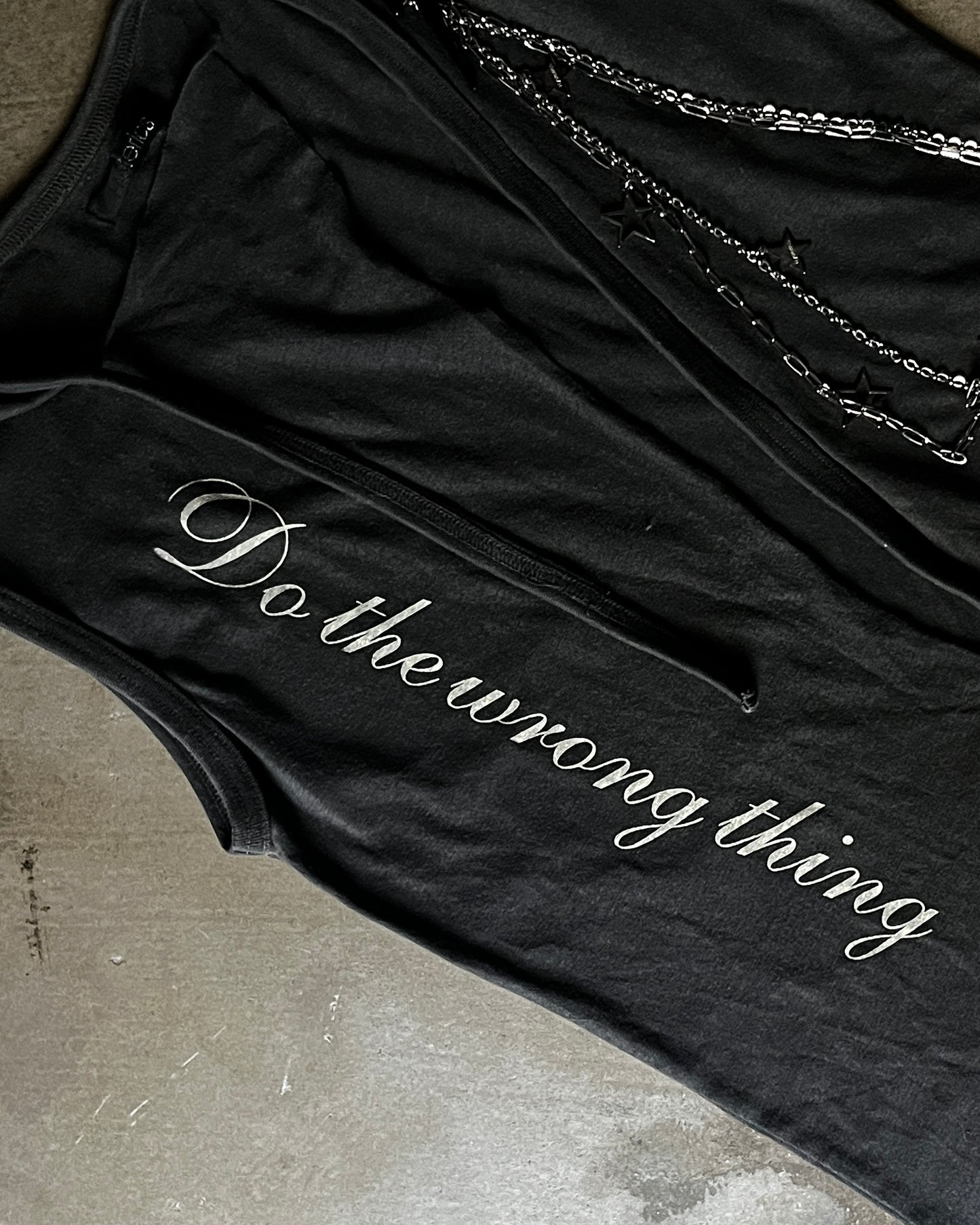 Hysteric Glamour "Do The Wrong Thing" Star Chain Tank